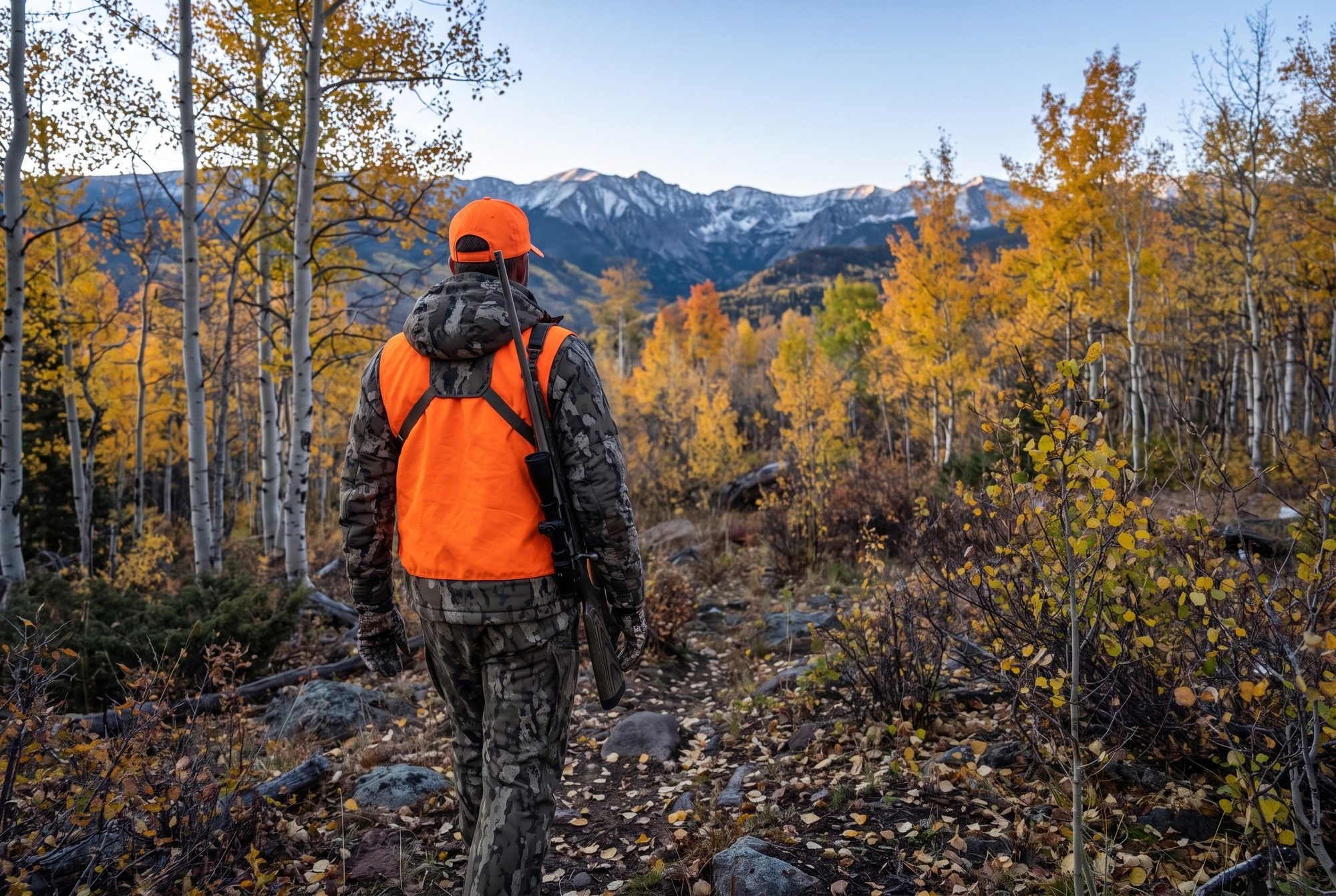 Hunter on public land showing how to hunt the best public land for deer hunting in colorado