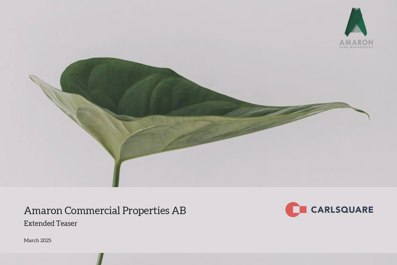 Amaron launches a listed fund