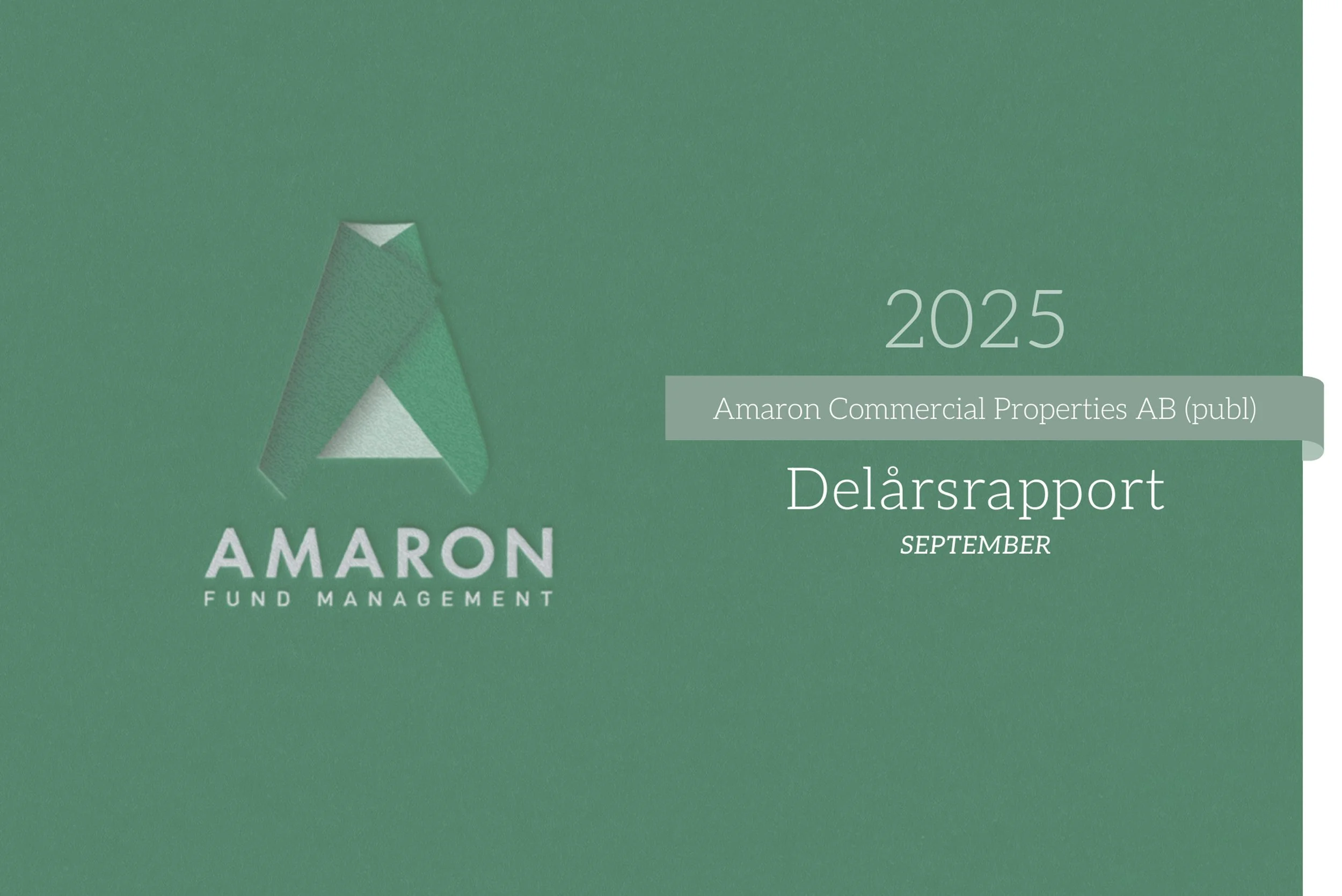 Amaron delårsrapport – september 2025