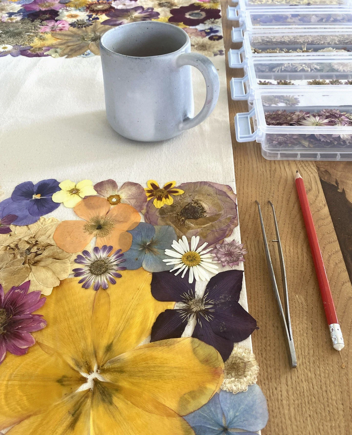 Work in progress (with tea of course!)