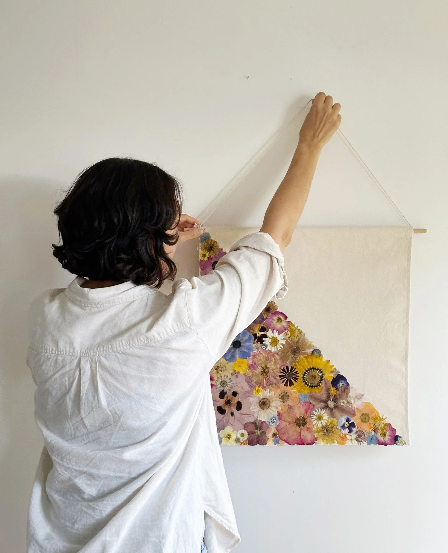 &quot;Overboard&quot;⁠
My &quot;Quiet Code&quot; series based on nautical flags is coming along slowly but surely.