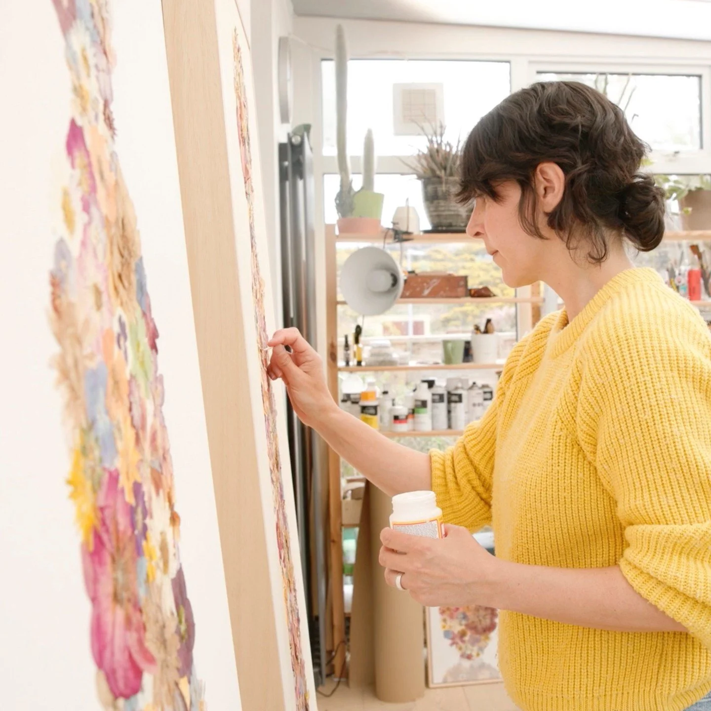 Finishing off my Floral Souls earlier this year. They've been longlisted and shortlisted for several open calls this year from London's ArtEvol to the RSA's annual exhibition. One of them is now off to be exhibited at @tighnabruaichgallery 's  Secret