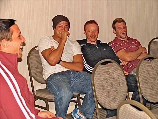 England Rugby Coach Ben Ryan enjoying the fun