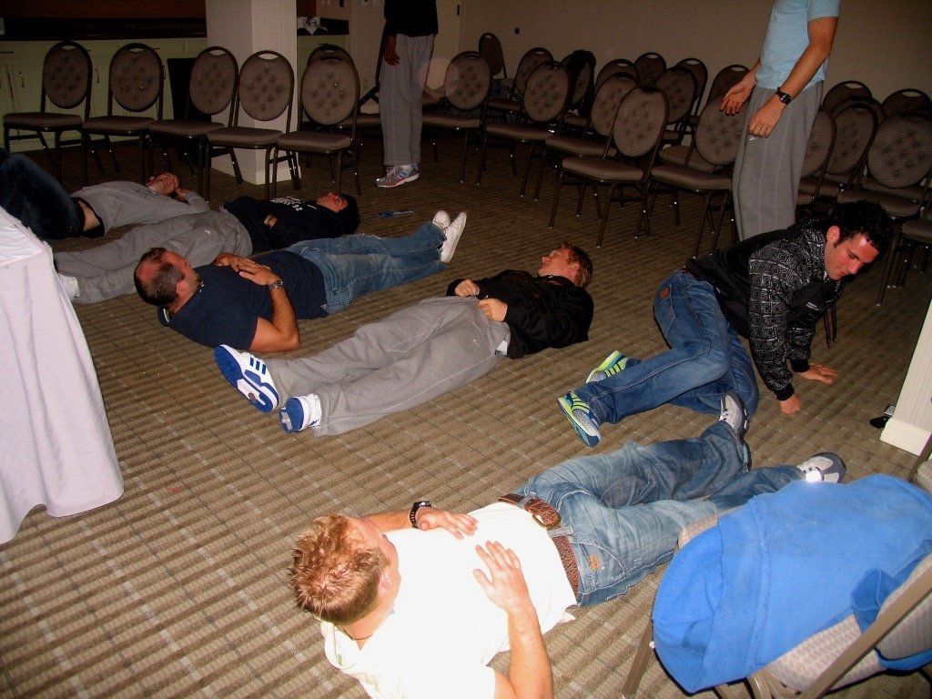 England 7s Rugby team experiencing Hypnosis