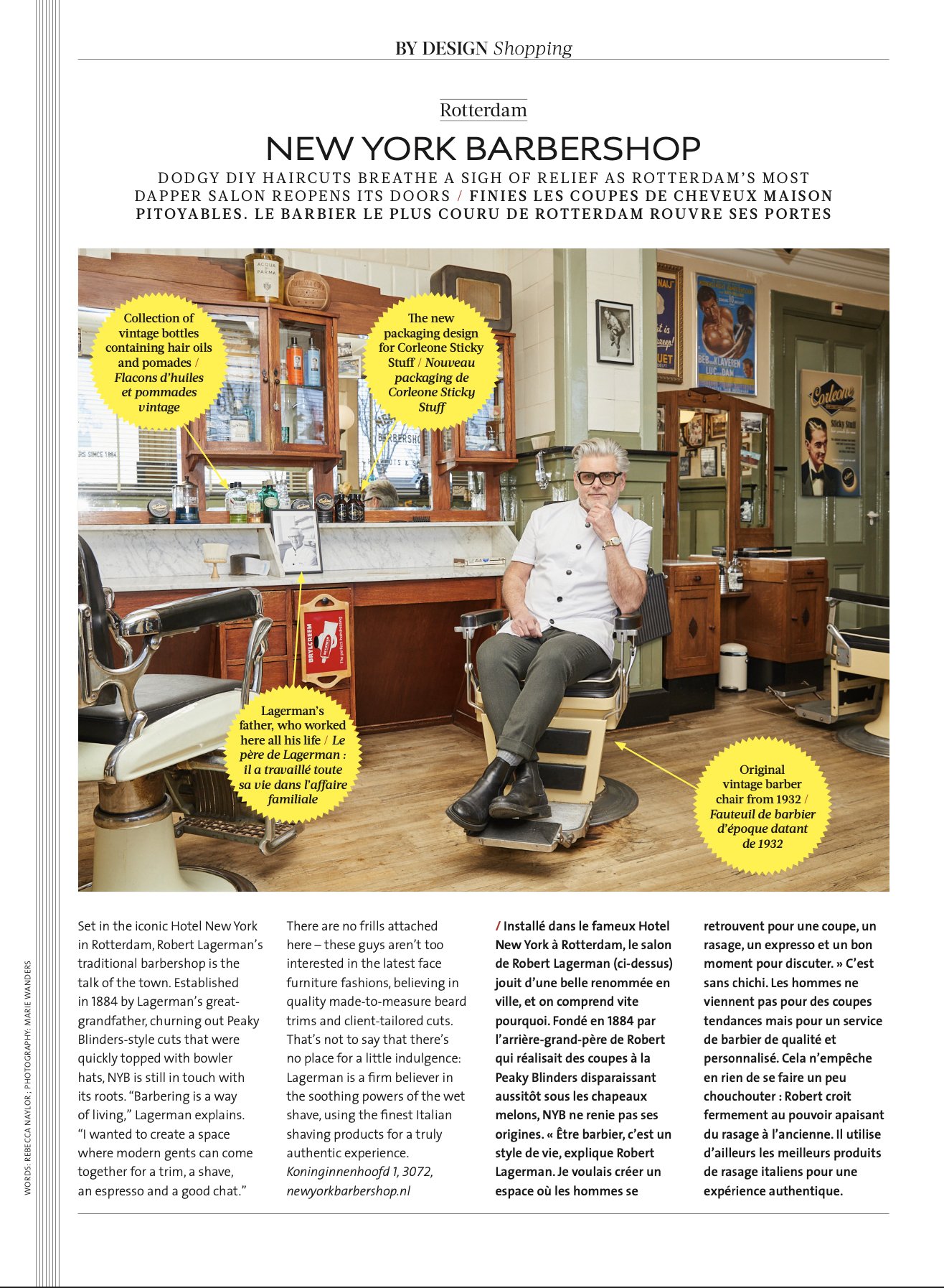 Inside Rotterdam's dapper New York Barbershop
