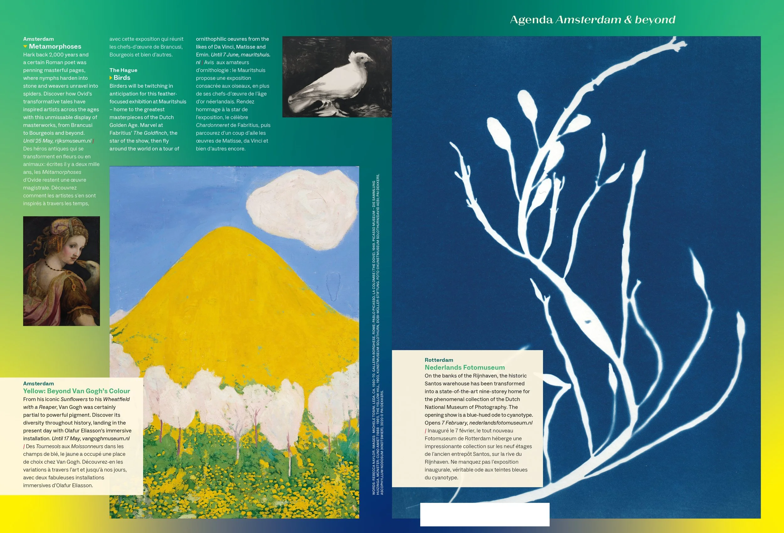 Quarterly guides to the best things to see and do across the Eurostar destinations