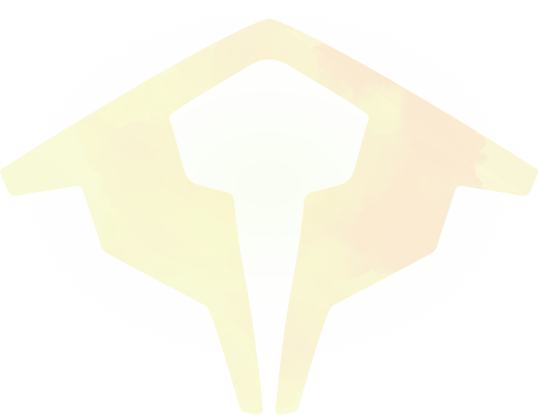 Camphill Logo - Abstract background with a large, faint yellow-green shape resembling a stylized eye or emblem.