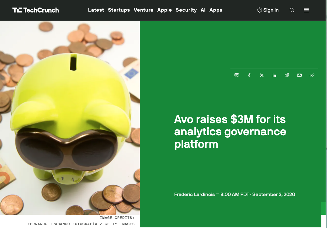 Avo – $3M Seed Round Campaign