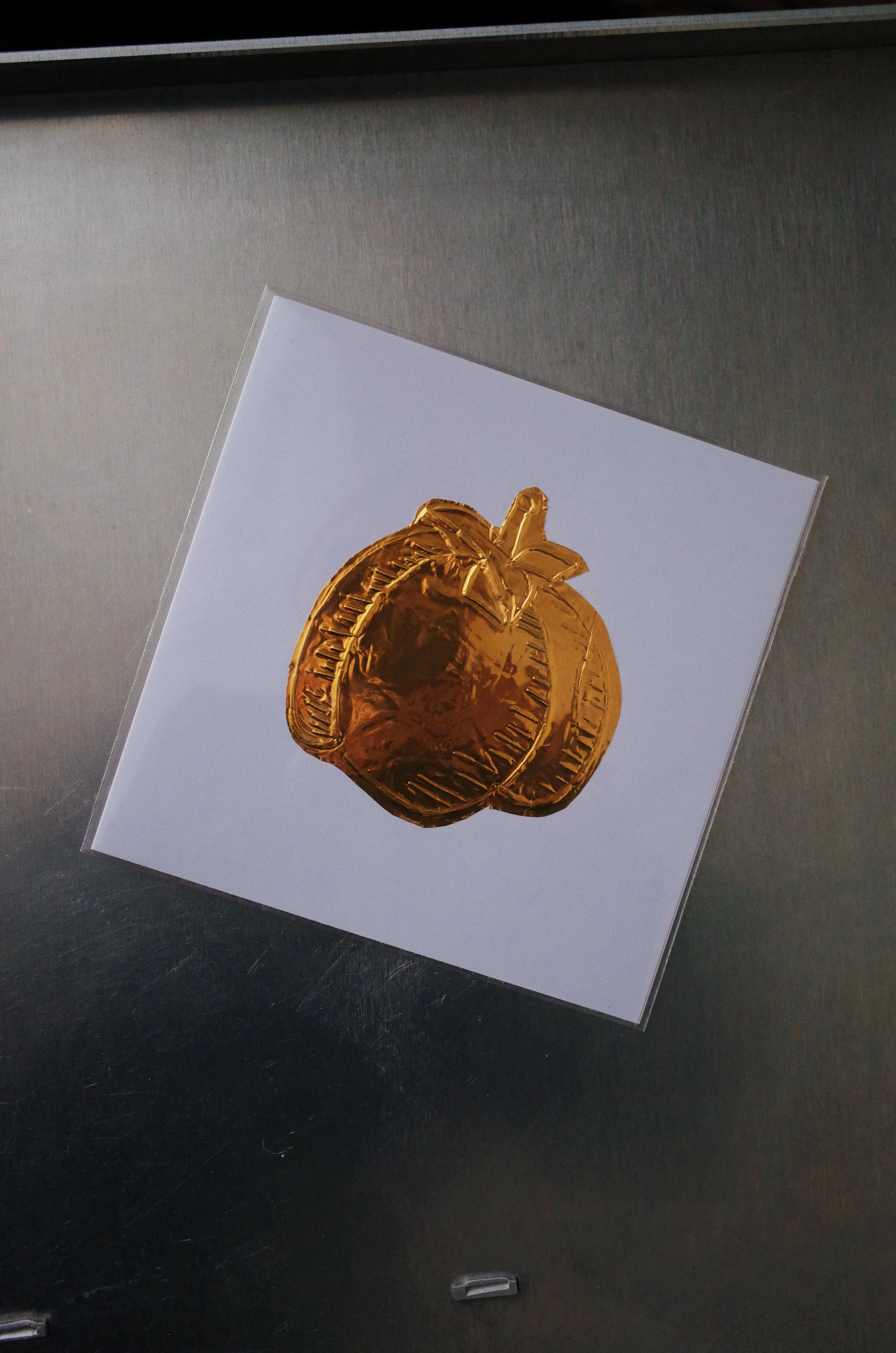 Handmade Foil Greeting Card (Tomato)