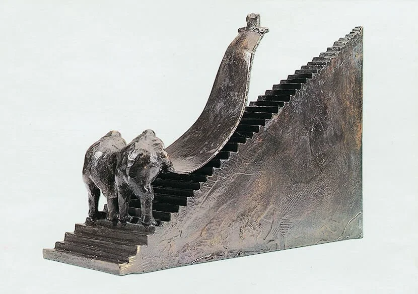 Klæder uden kejser 1993 bronze H 20 cm