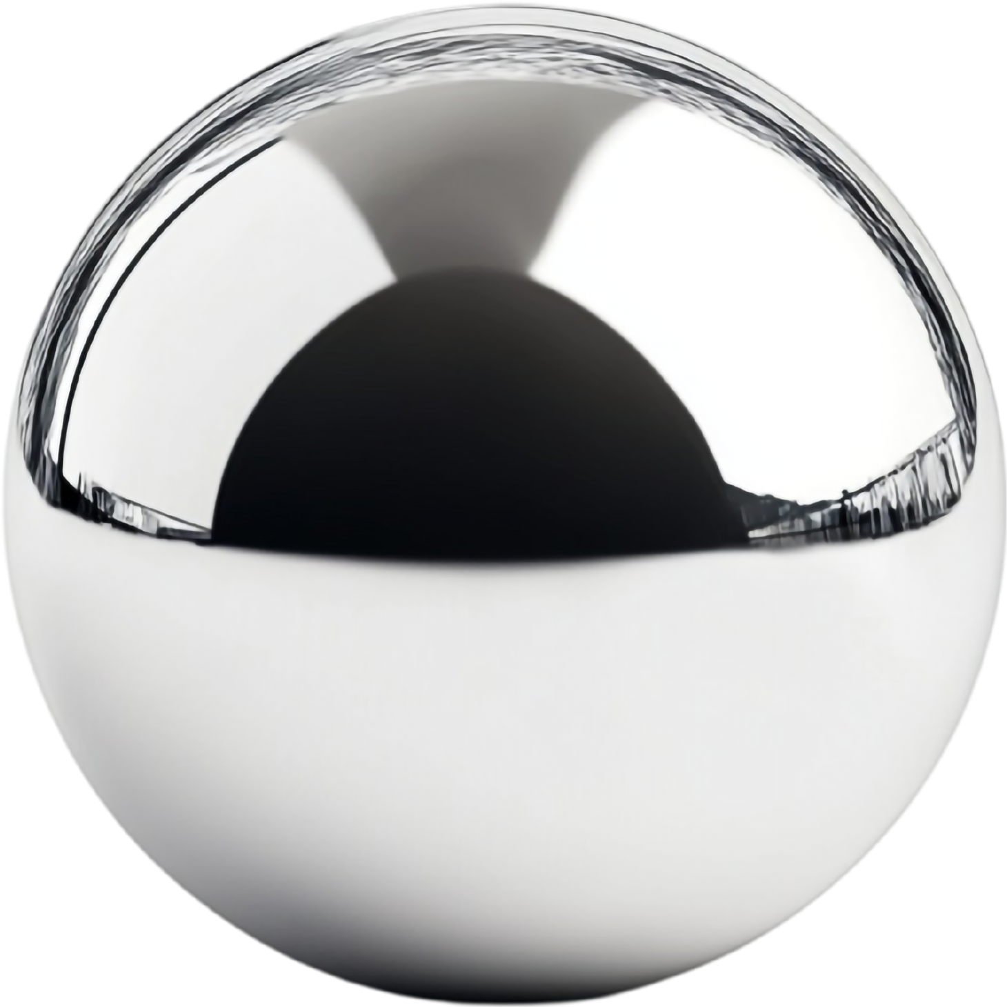 Glänsande metallkula