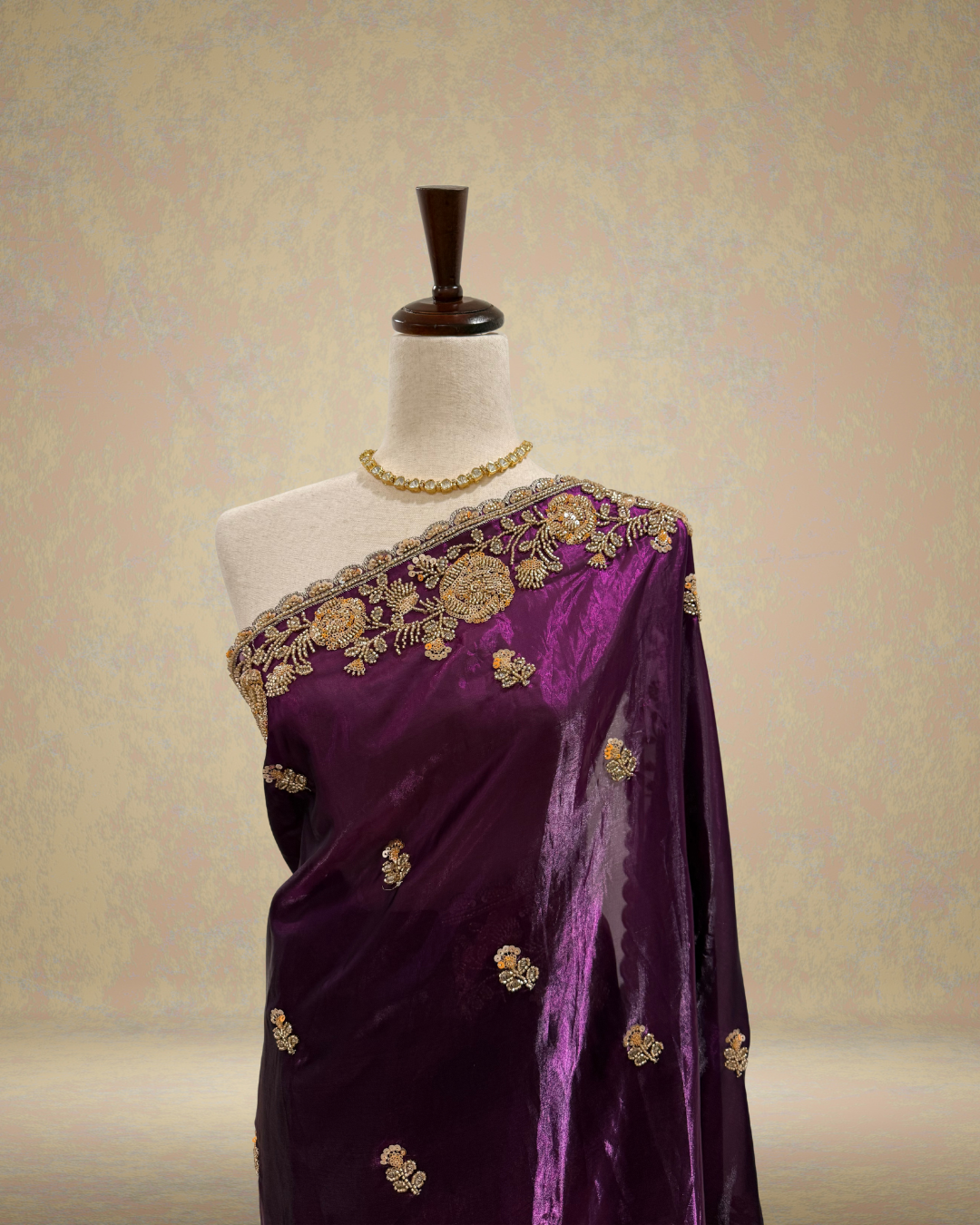 Designer Organza Zardosi Saree