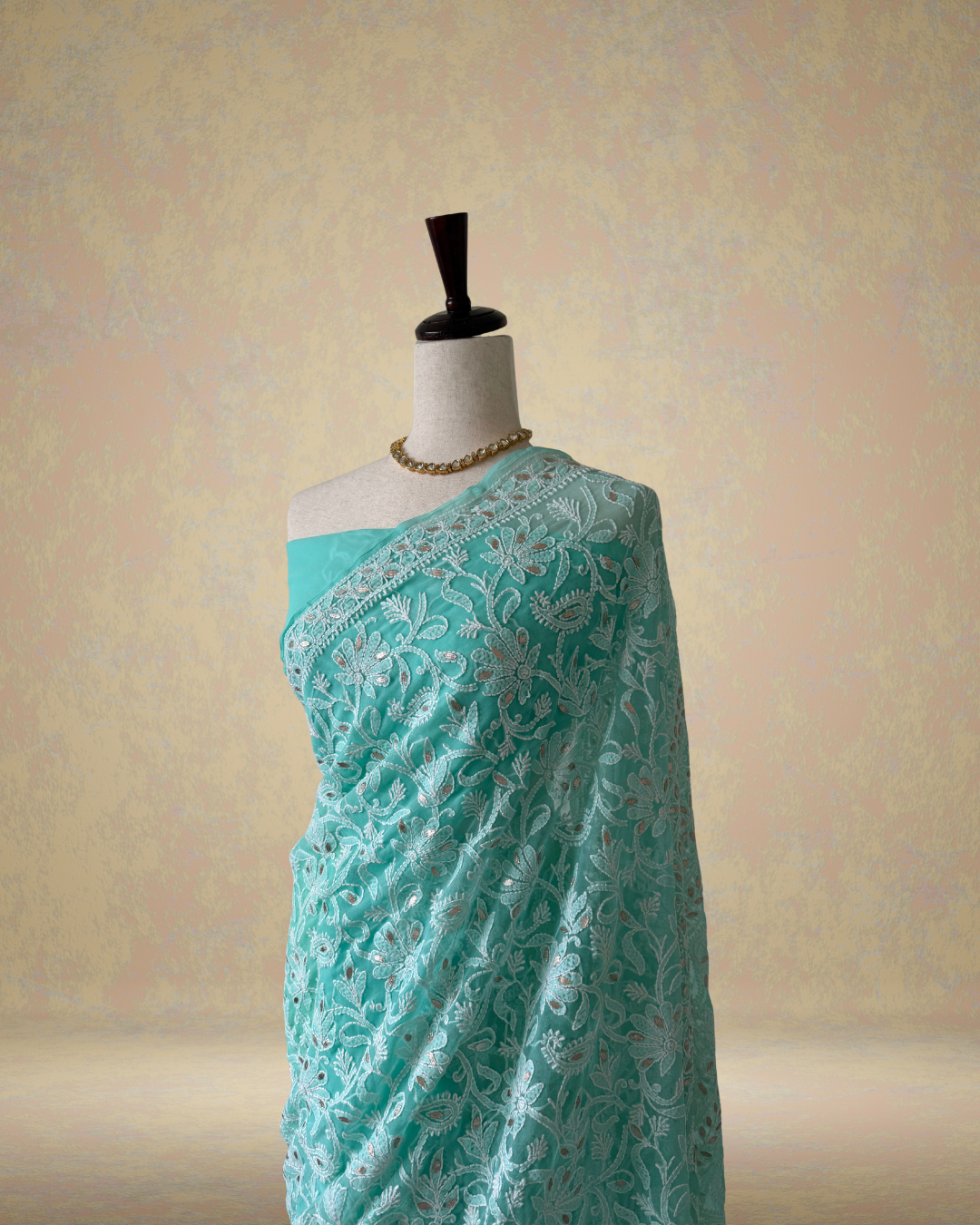 Chikankari Hand Embroidered Saree