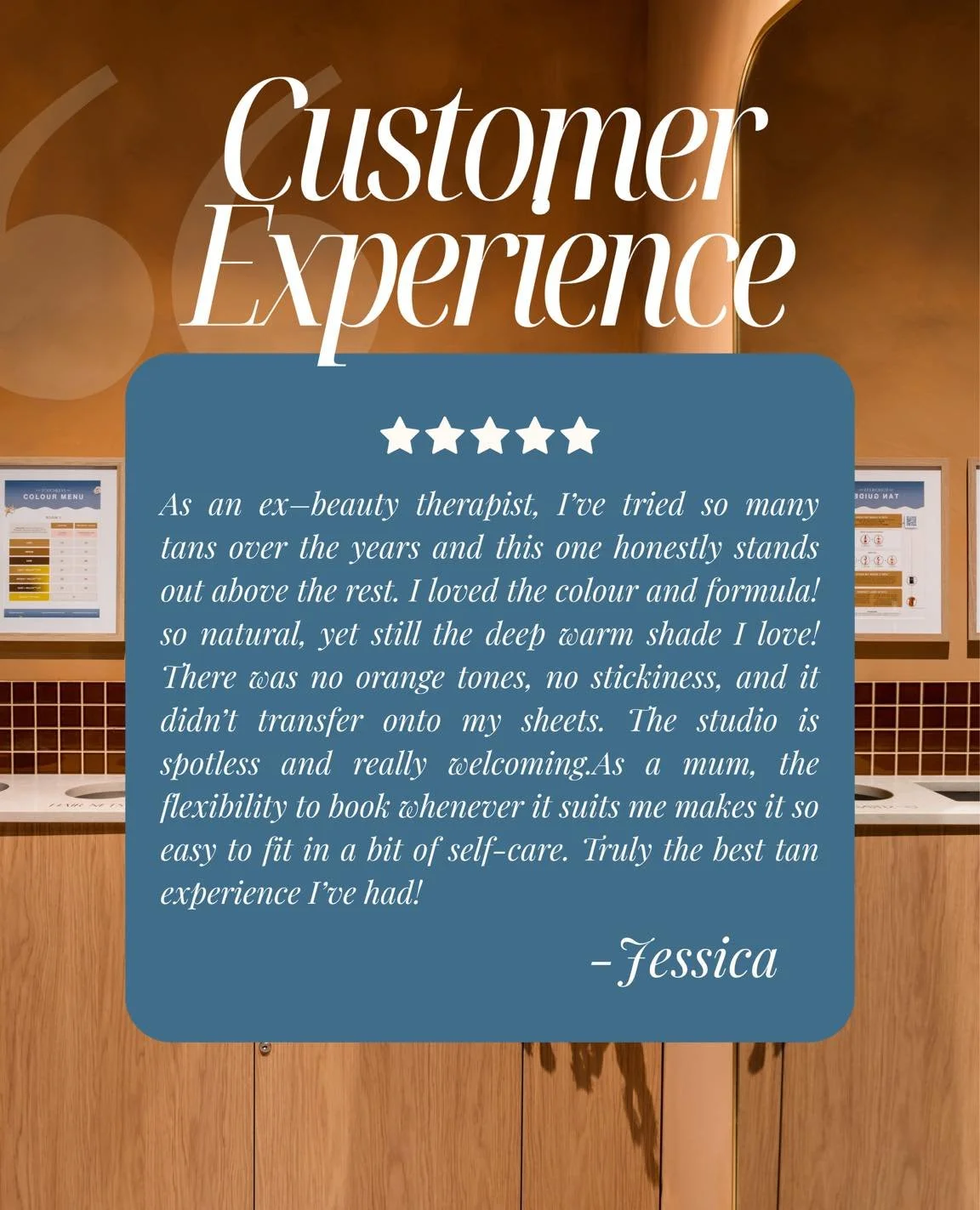 ✨ Real results, real reviews.

Thank you Jessica for sharing your experience. We love hearing how much you&rsquo;re loving your glow 🤎
#SprayTanPerth #TouchlessTan #ConfidenceInColour #GoldenGlow #FlawlessTan #TanningStudio #GlowGoals #NoTanLines #E