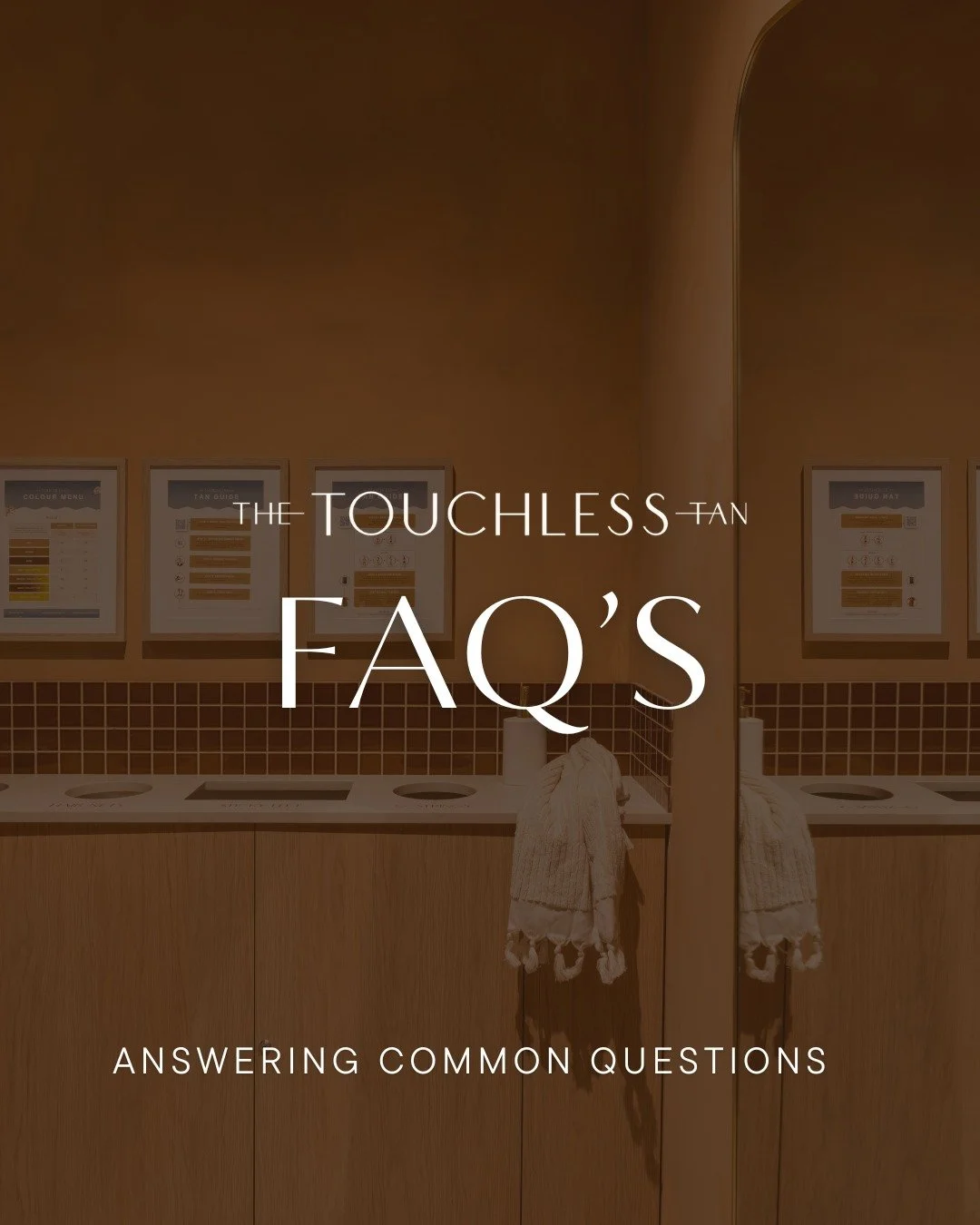 Thinking about getting a spray tan but still have a few questions?

We get it! Trying something new can feel a little daunting. Our contactless tanning studios are designed to make the whole experience simple, private and stress-free.

You can custom