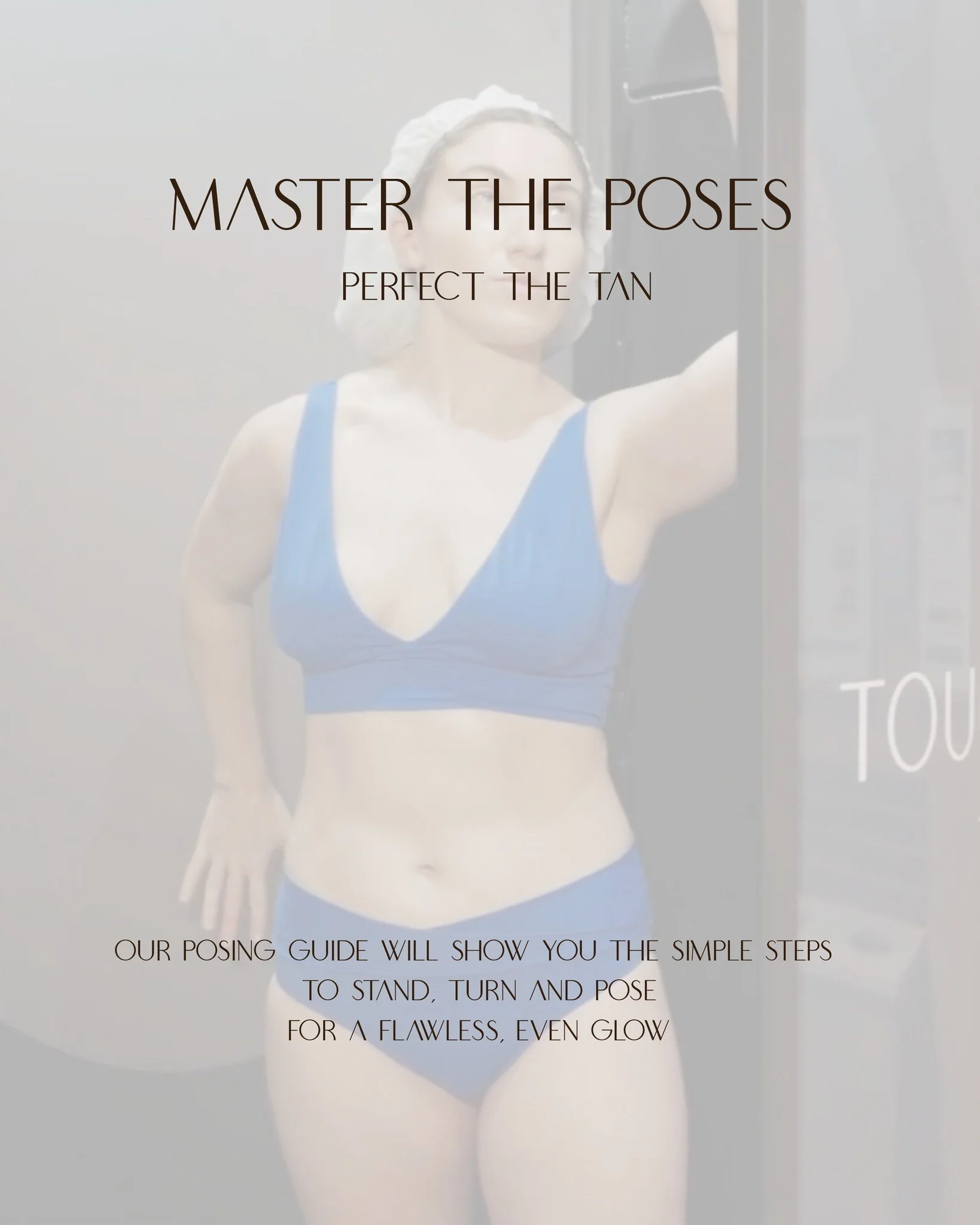 The secret to a flawless, even spray tan? Your poses.

Our booth will guide you through each position with easy-to-follow voice prompts, helping you achieve beautiful, even coverage from every angle. 🤎

You'll also be dried between sprays, with extr