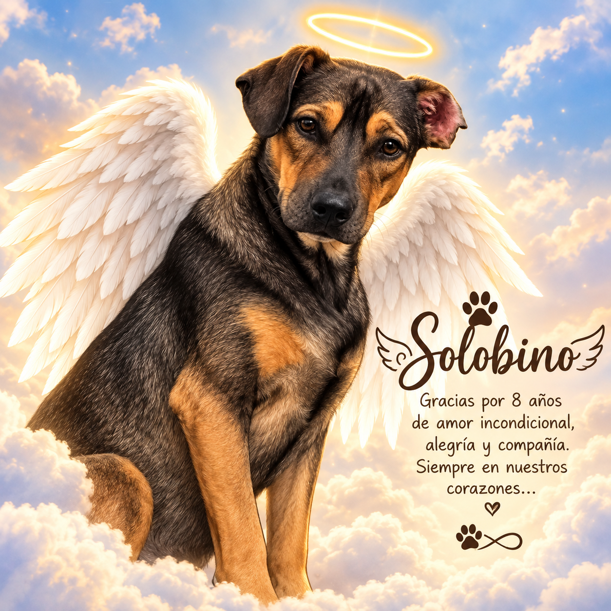 Gracias por ser mi roomie 8 años y ser siempre el corazón de nuestro hogar te amamos y extrañaremos.