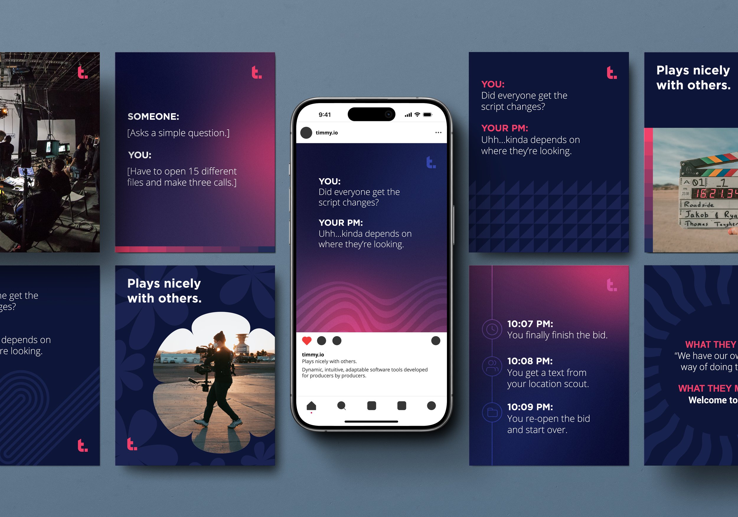 Email & Social Creative Direction - Timmy.io