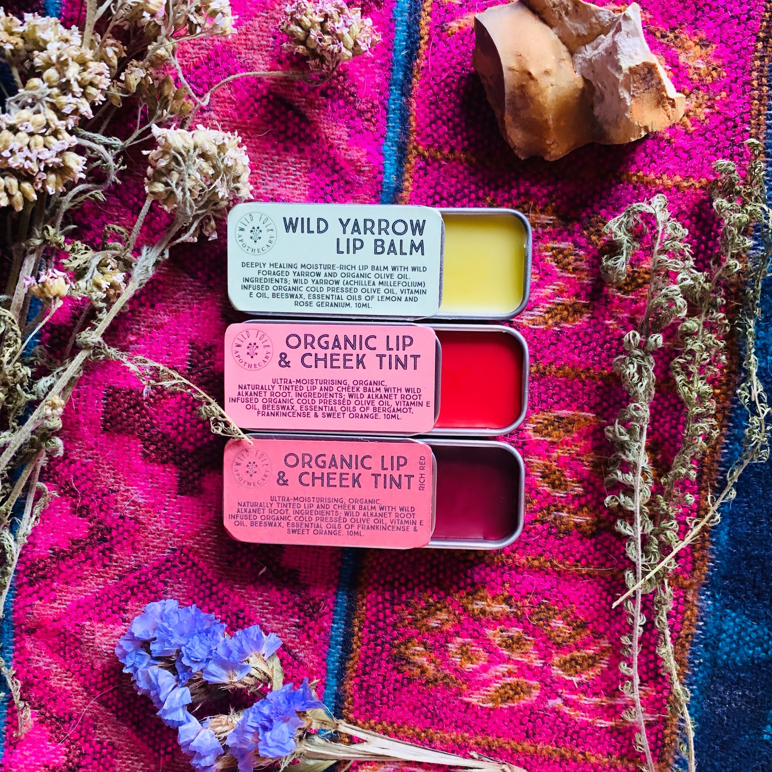 Wild Kisses Organic Lip Balm Bundle