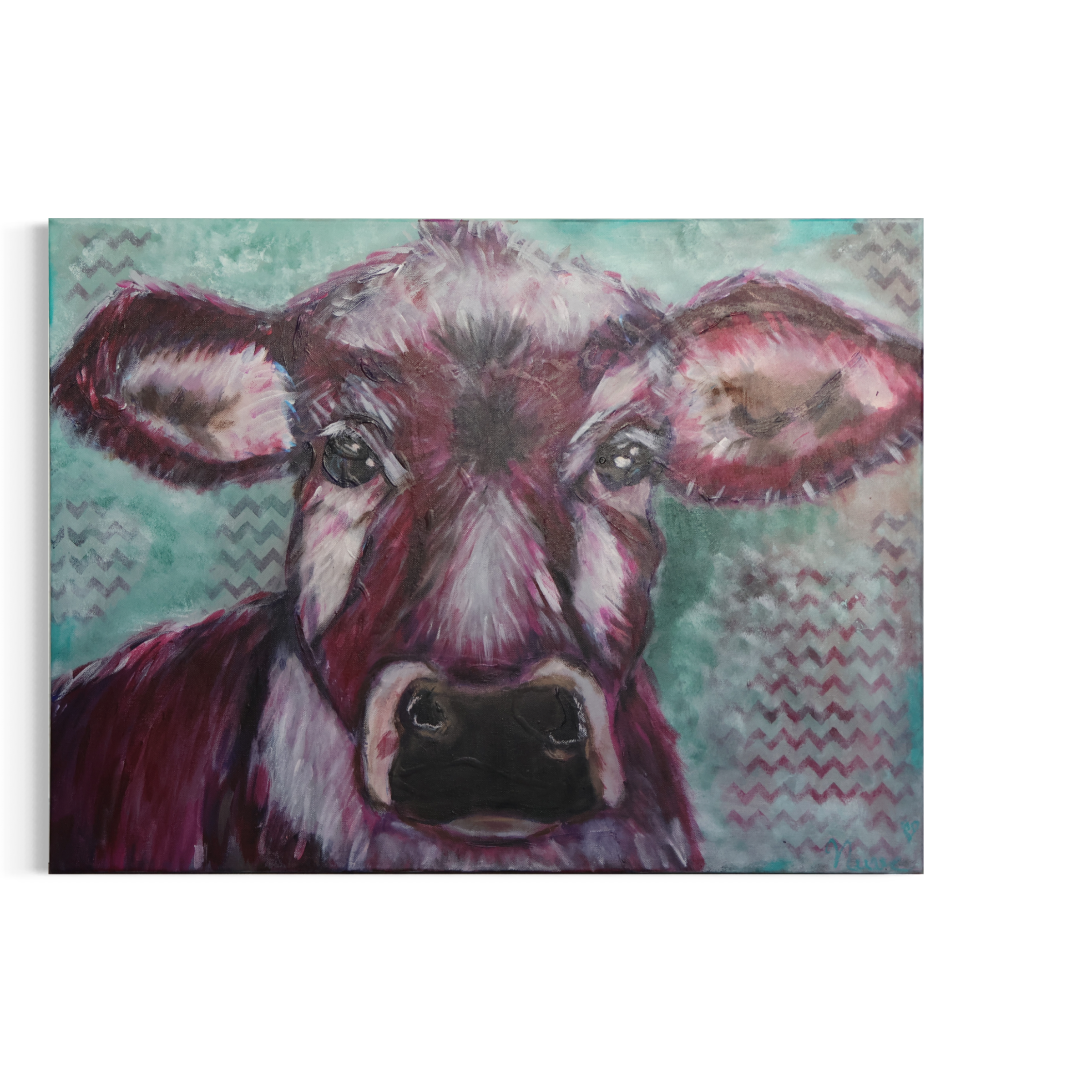 Acrylgemälde Zig-Zag Moo-d – Sonia Gonze Nürnberg