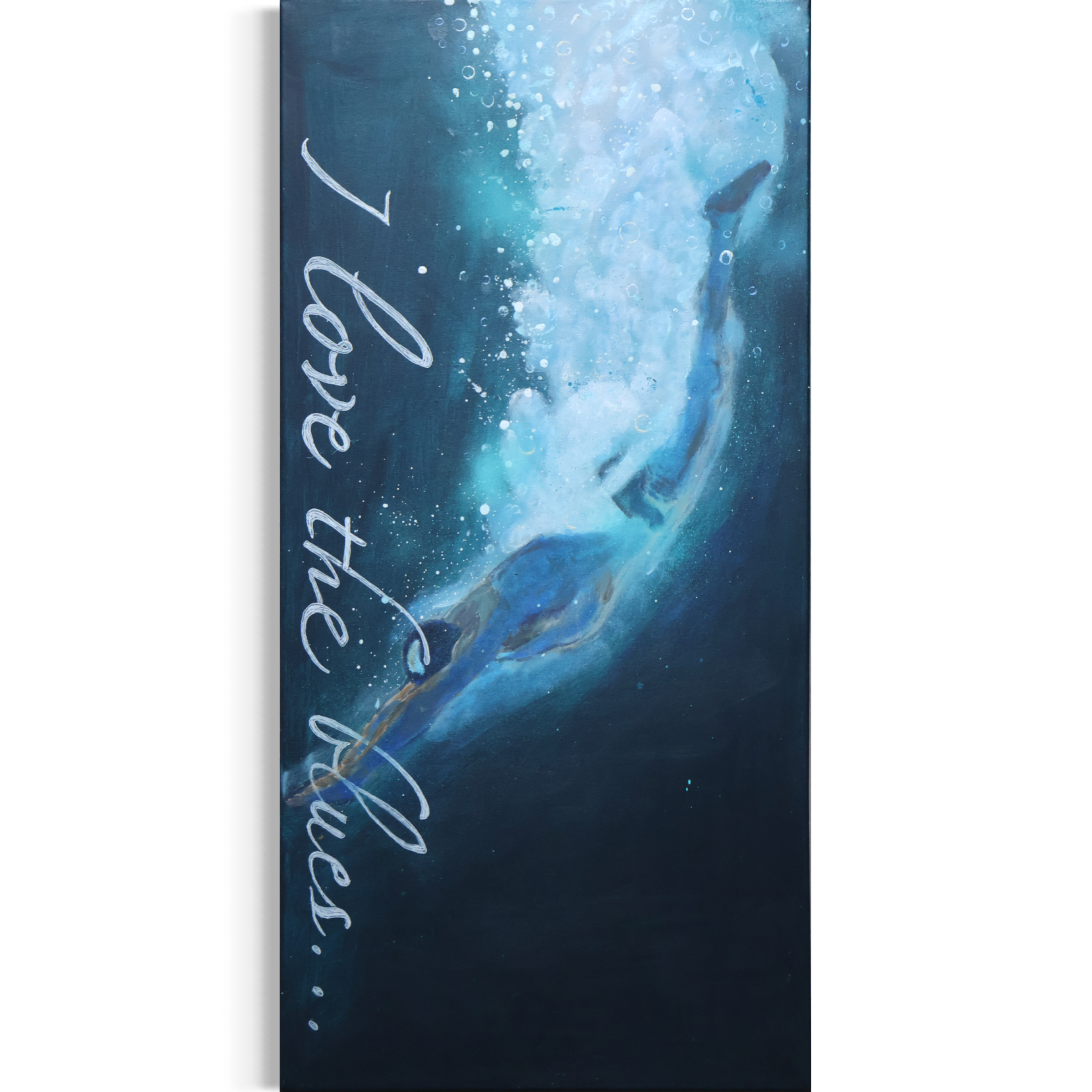 Acrylgemälde I love the Blues…. -Udo.., figurative Malerei – Sonia Gonze Nürnberg