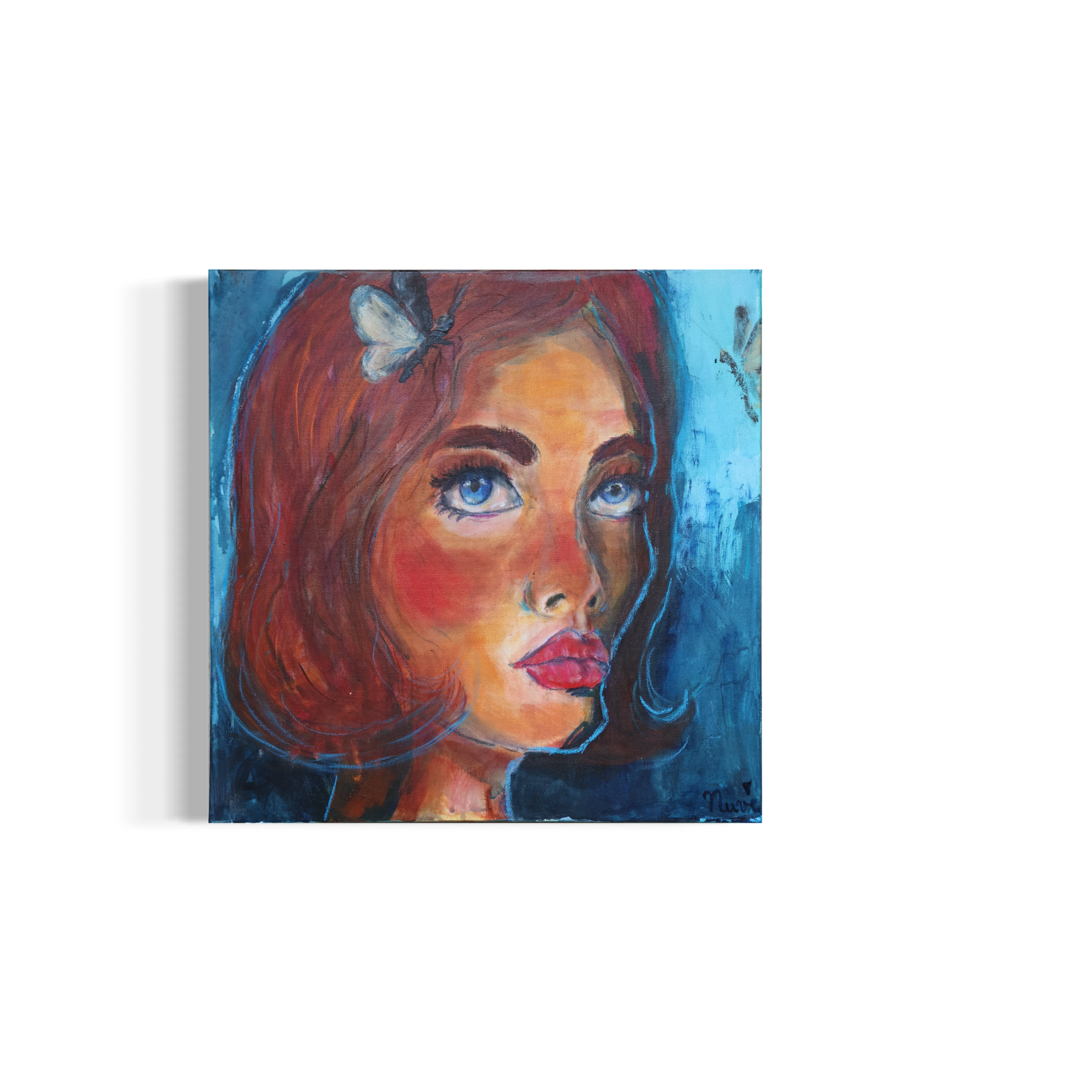 Ölgemälde Luzy, figurative Malerei – Sonia Gonze Nürnberg