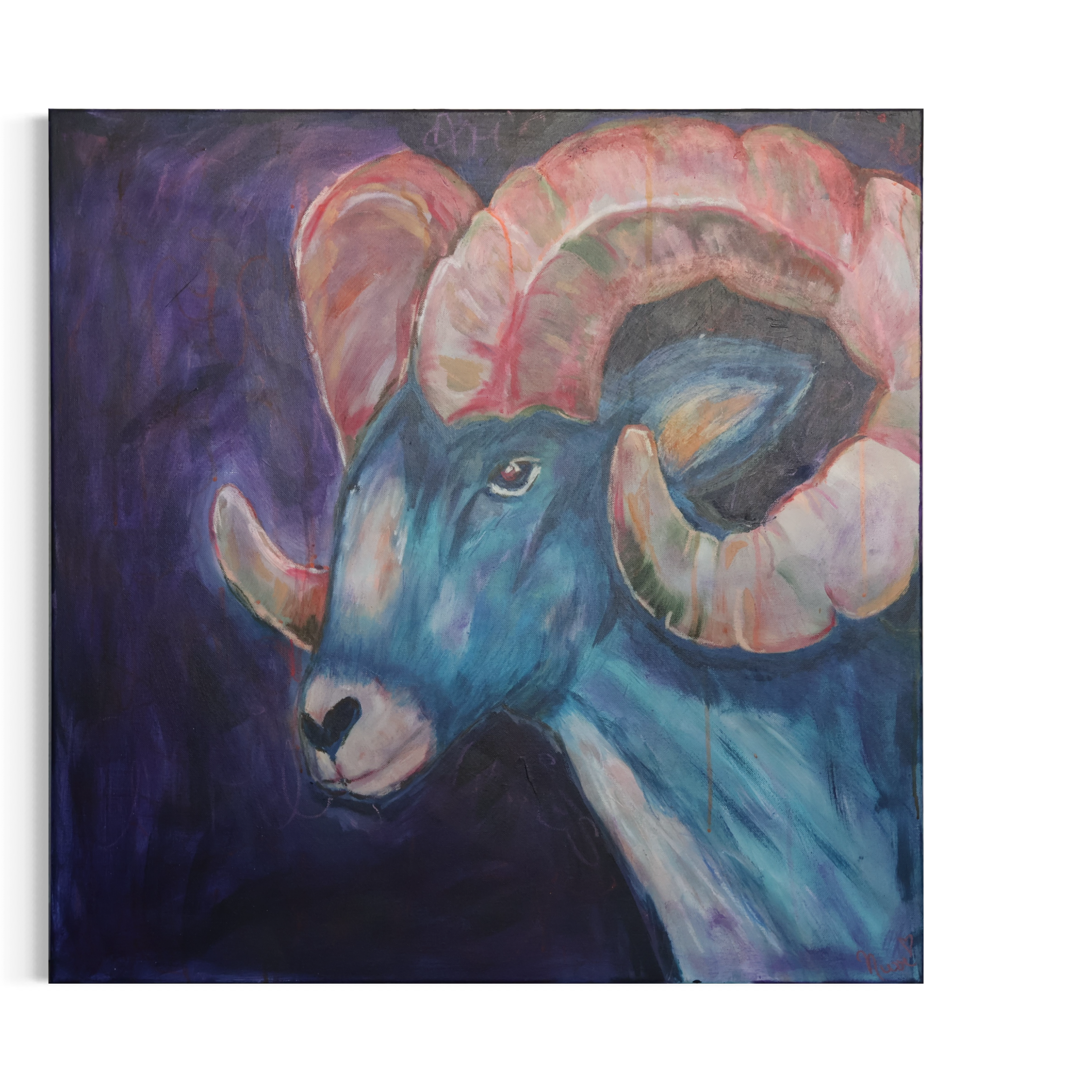 Acryl-Gemälde Cosmic Widder – Sonia Gonze Nürnberg