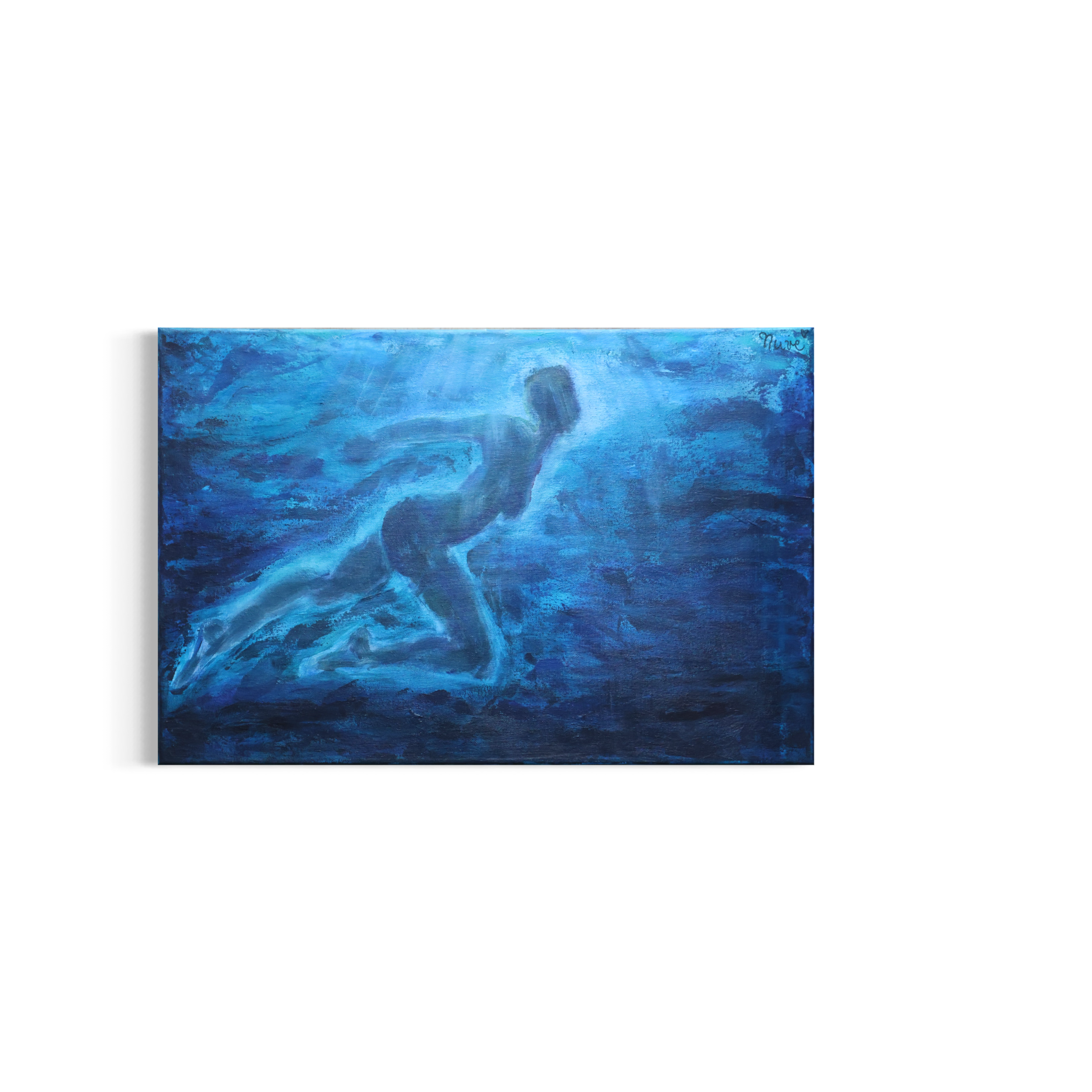 Acrylgemälde Der Tanz- Ellin., figurative Malerei – Sonia Gonze Nürnberg