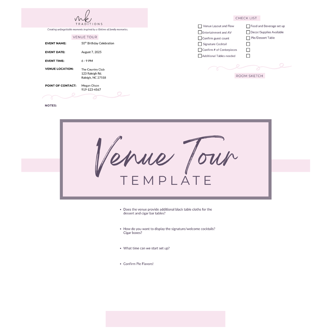 Venue Tour Template