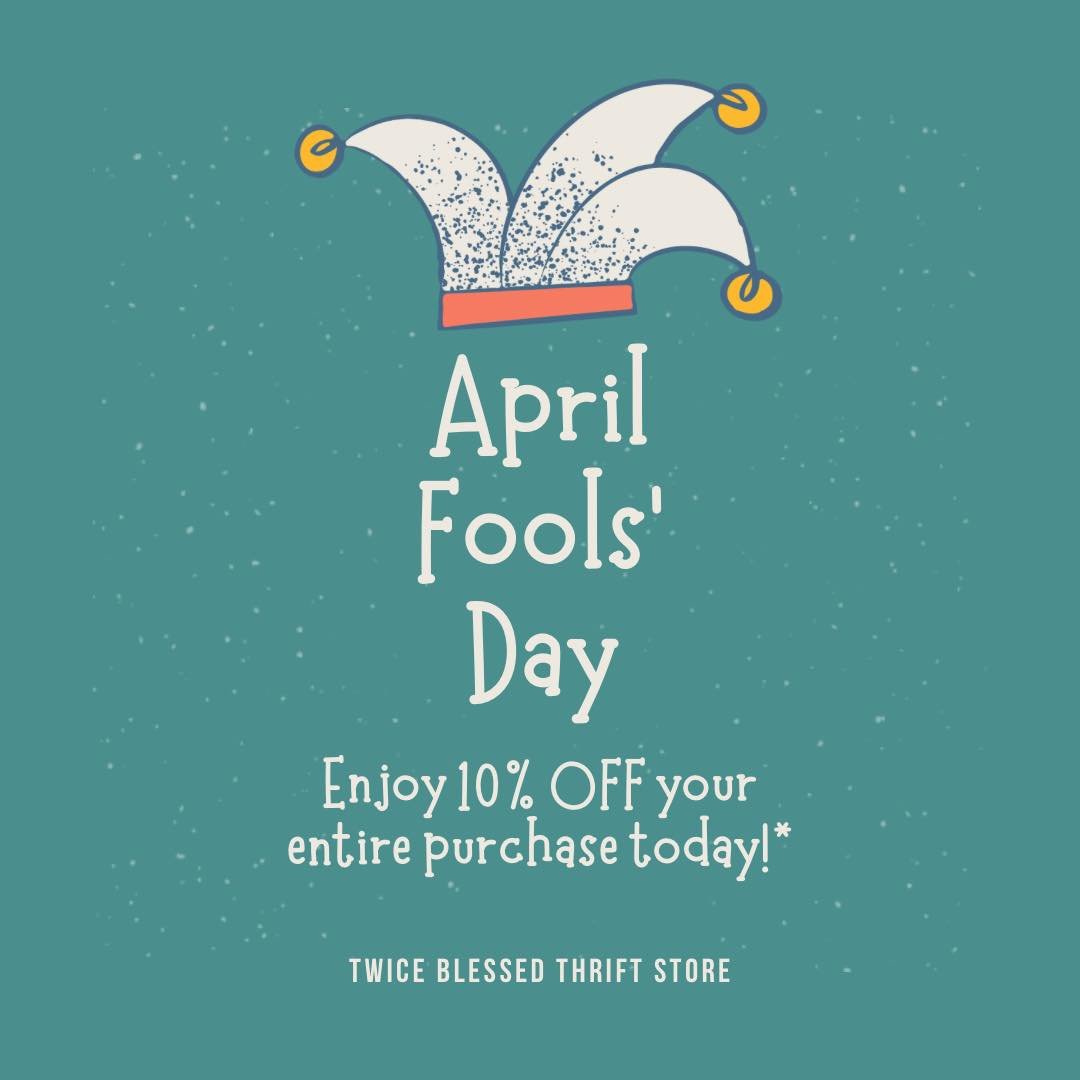 🎉 April Fools' Day SALE! 🎉

You won&rsquo;t believe this&hellip; but we&rsquo;re offering 10% OFF your ENTIRE PURCHASE today!* 

No tricks, just treasures to be found! 🤩

*Sale excludes showcase items. 

Also, Jubilee of Sick - Health Care Workers