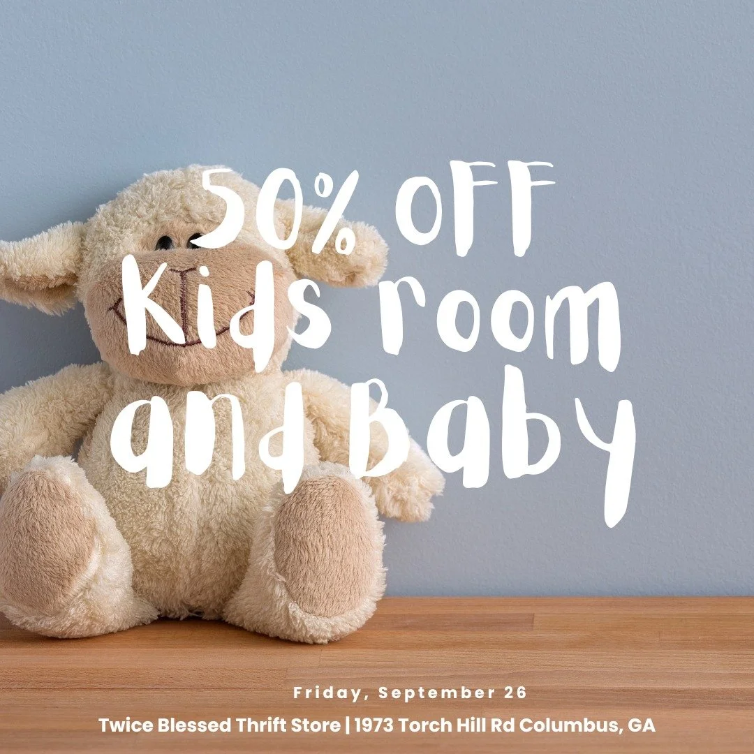 🧸🚂✨ Kids&rsquo; Room &amp; Baby Finds &mdash; 50% OFF TODAY!
Cribs, toys, books, games, d&eacute;cor, stuffies and more!.
Perfect for refreshing your little one&rsquo;s space without breaking the bank! Grab a friend and come on down! 
Great deals. 