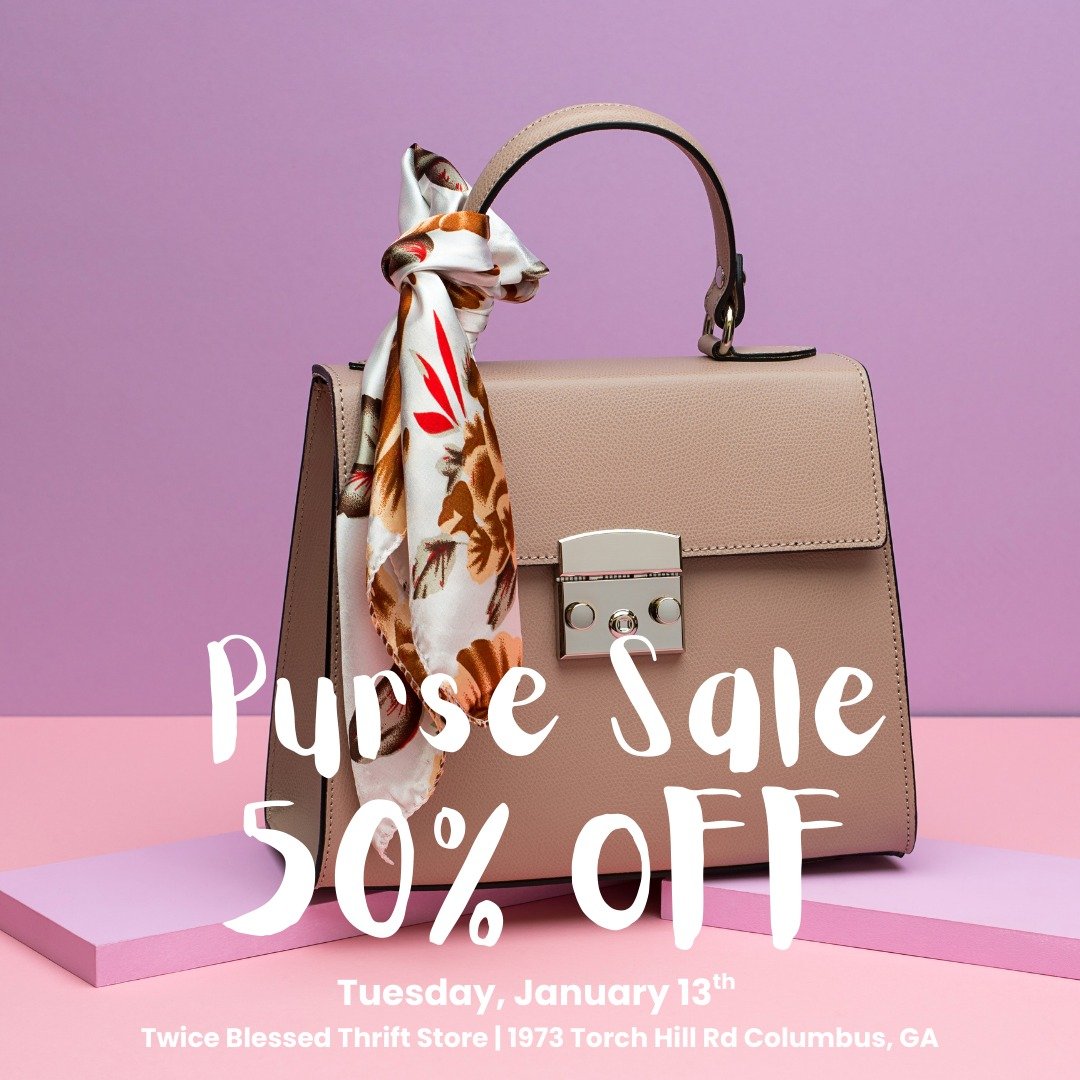 👜✨ RESOLVE TO RE-USE! ✨👜

New year. New habits. New handbags. 😉
Tuesday, January 13, swing by Twice Blessed for a 50% OFF PURSE SALE!

Start the year with intention&mdash;reuse beautifully, shop sustainably, and score amazing deals on purses you&r