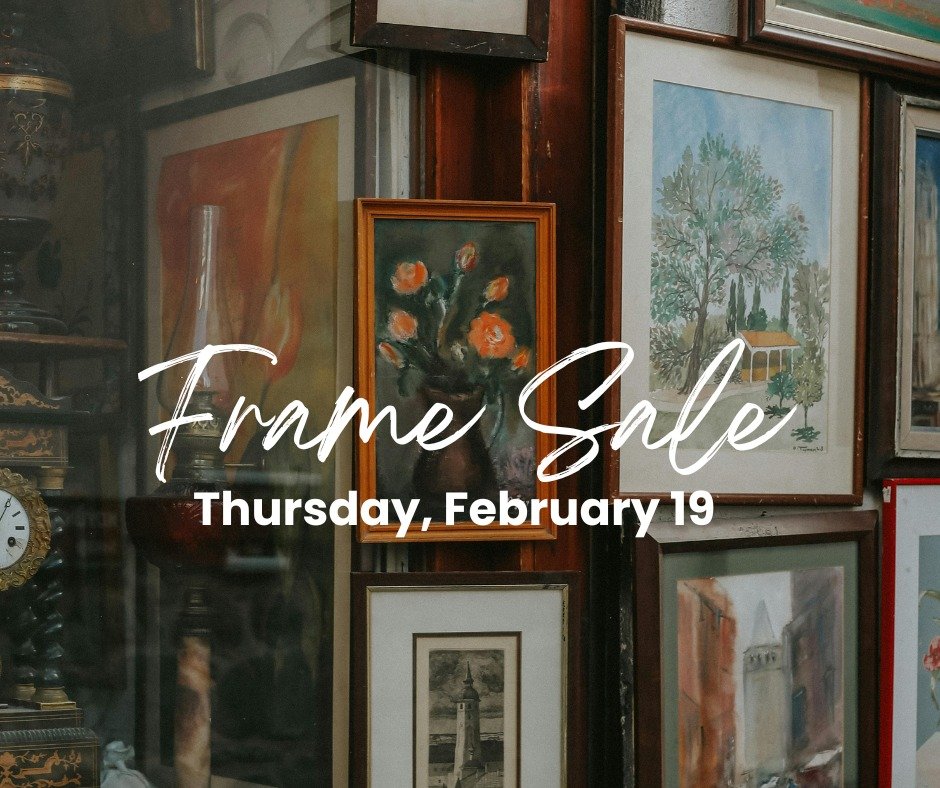 🖼✨ Frame It Thursday! ✨🖼
February 19 &mdash; Anything with a Frame is 50% OFF at Twice Blessed

Here are fun ways to repurpose a frame:

&hearts; Chalkboard Makeover
Pop out the glass, paint the backing with chalkboard paint. Hello, weekly menu boa