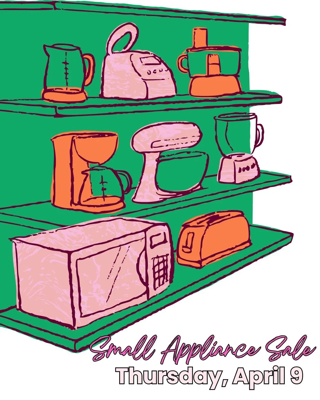 Power up your home for less ⚡
All small appliances are 50% off at Twice Blessed!

From coffee makers to kitchen helpers&mdash;
find what you need (and maybe something you didn&rsquo;t know you needed 😉)

Great deals. Greater mission. 🩵