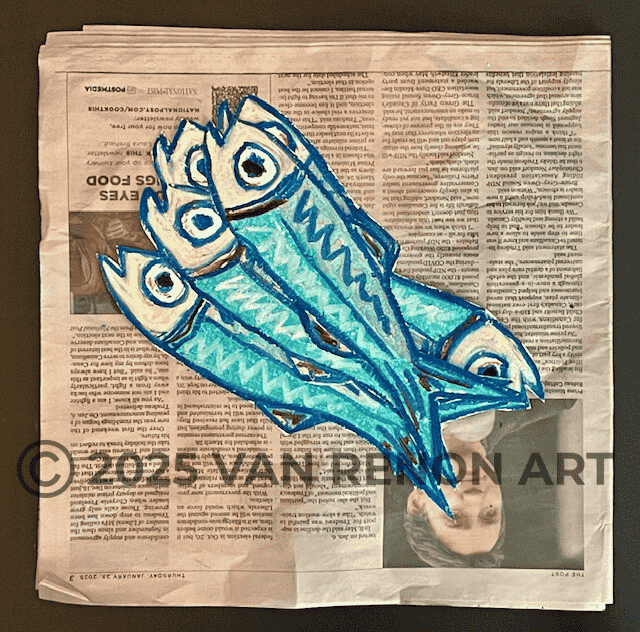 "Old News" (MMFS2520)
Mixed Media; pastel, paper, newspaper;
16 x 6" ( 40.64 x 15.24 cm)
