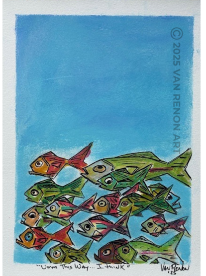 "Umm This Way... I Think" (PAFS2539)
Pastel on Paper;
12 x 9" (30.48x 22.83 cm)