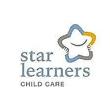 Logo of Star Learners Child Care, featuring a star with a smiling face.