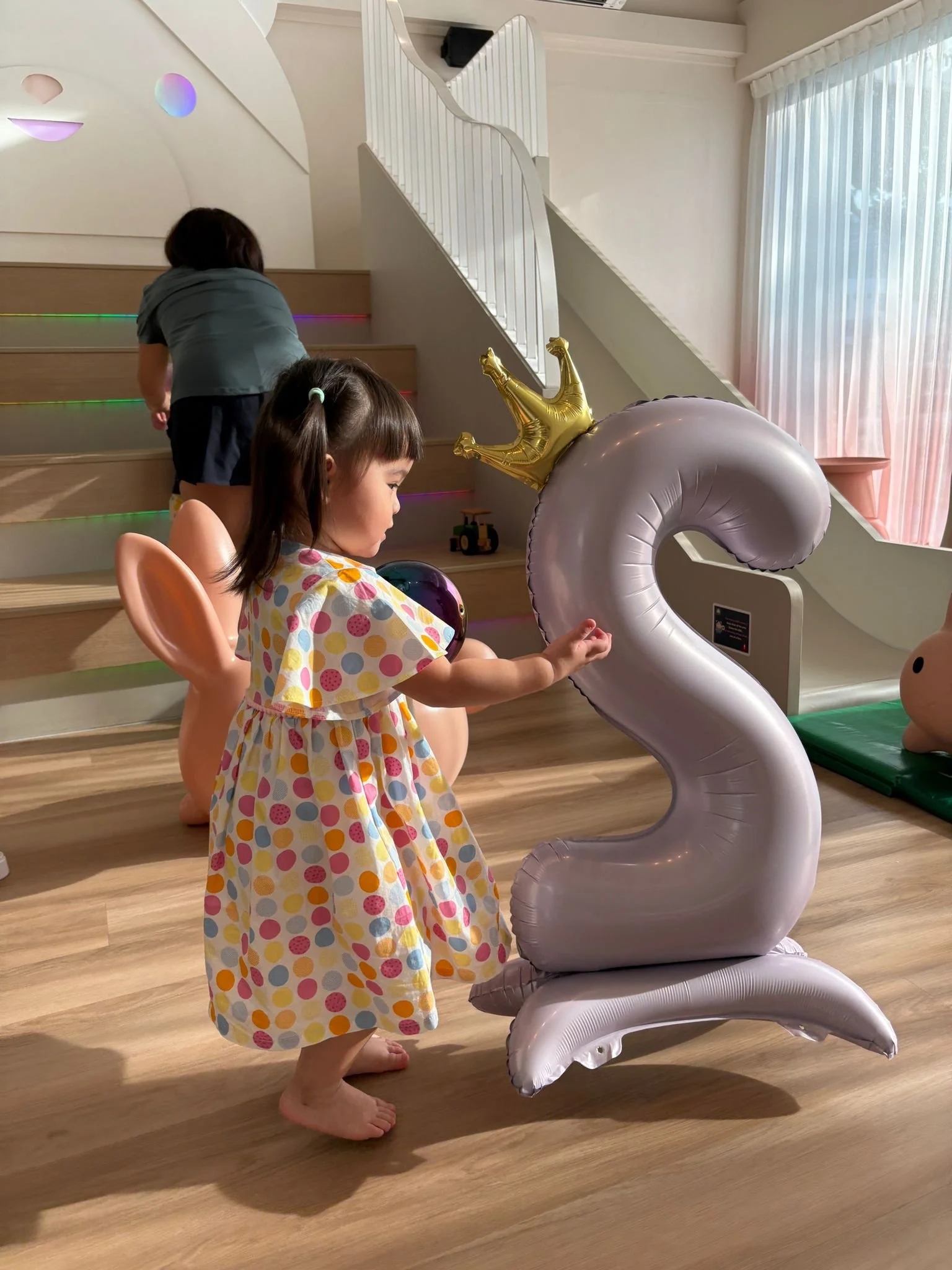 Birthday party of a pair of 2 year old twins at Riri's Children Playloft, a one-of-its-kind venue at Singapore's central catchment area.