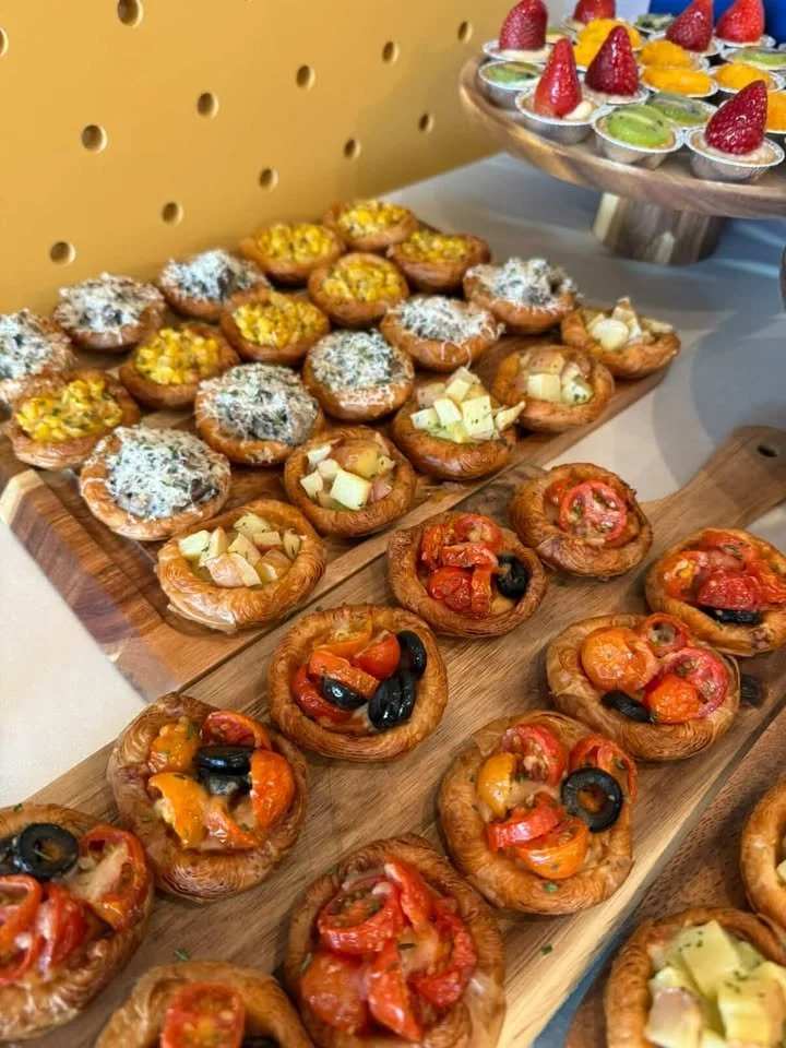 The food setup at a 3rd birthday party that happened at Riri's Children Playloft, located at Upper Thomson, near Bishan, Toa Payoh, Bukit Timah, Lentor, Marymount, Ang Mo Kio.