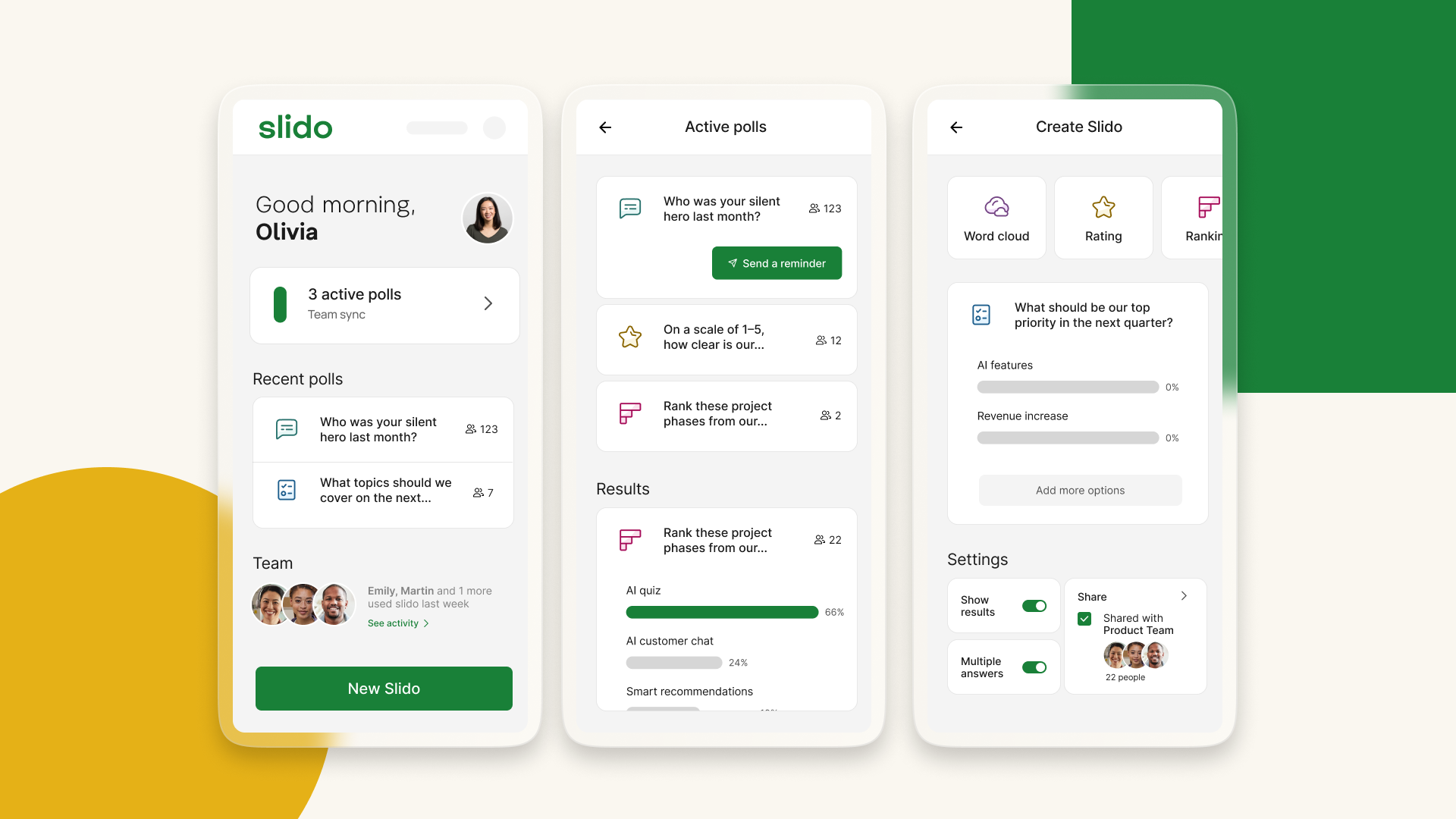 Improved participant experience
