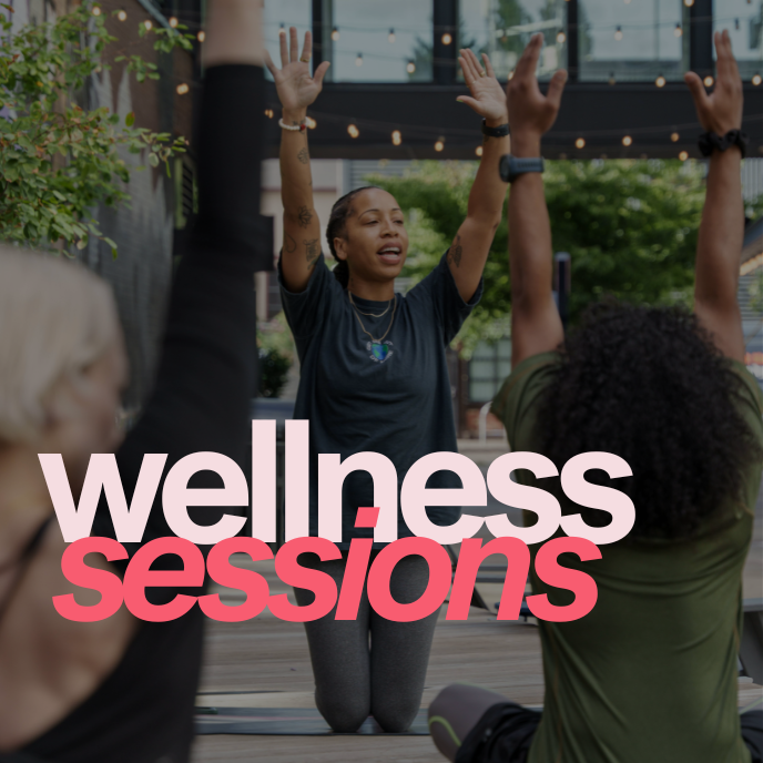 Feel-good activations centered around balance, health, and self-care — from yoga flows to breathwork and everything that helps people feel grounded.