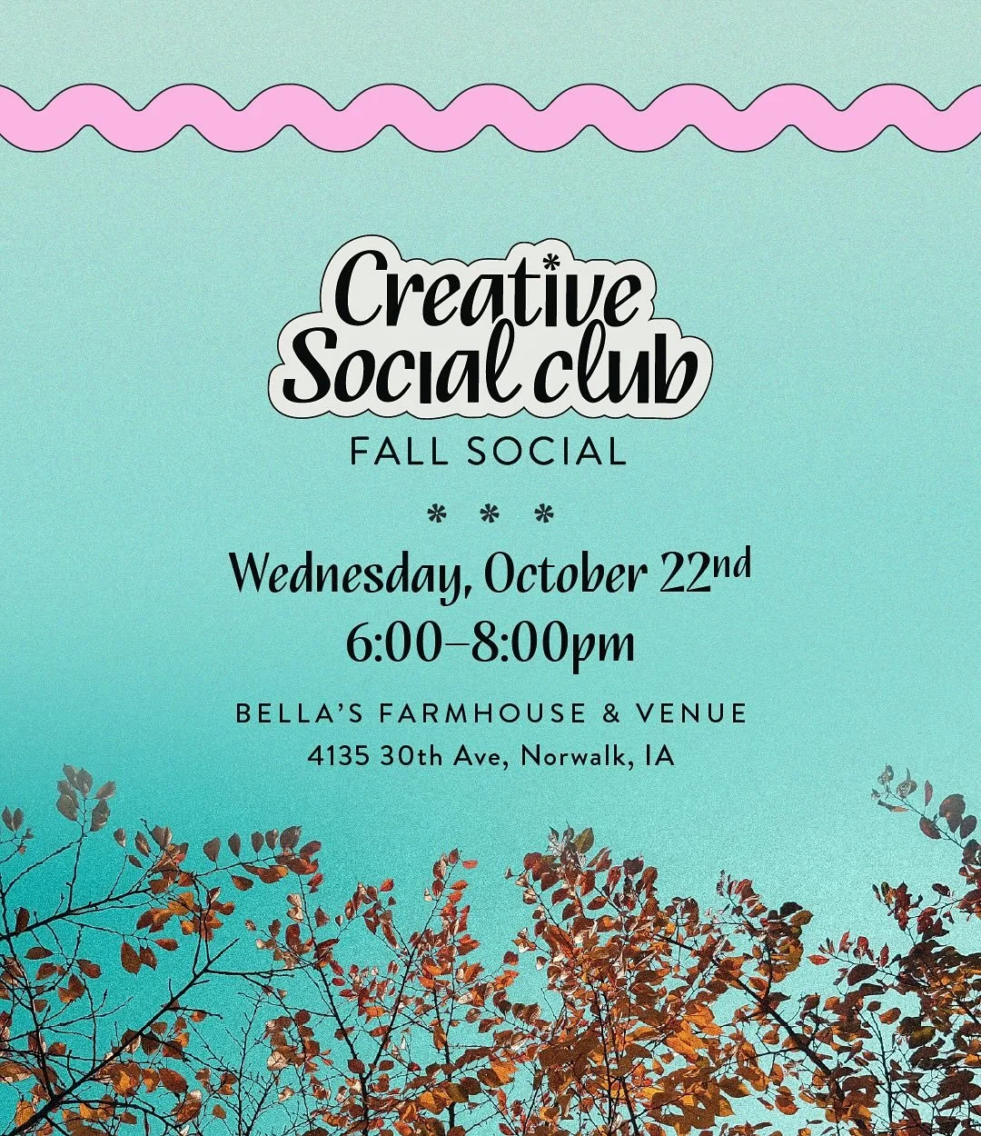 Our 2025 Fall Social is Wednesday, October 22 at Bella&rsquo;s Farmhouse! 🌾🍂 Located just 15 minutes from Des Moines, Bella&rsquo;s Farmhouse is the perfect backdrop for our fall festivities! This won&rsquo;t be your typical networking event. Come 