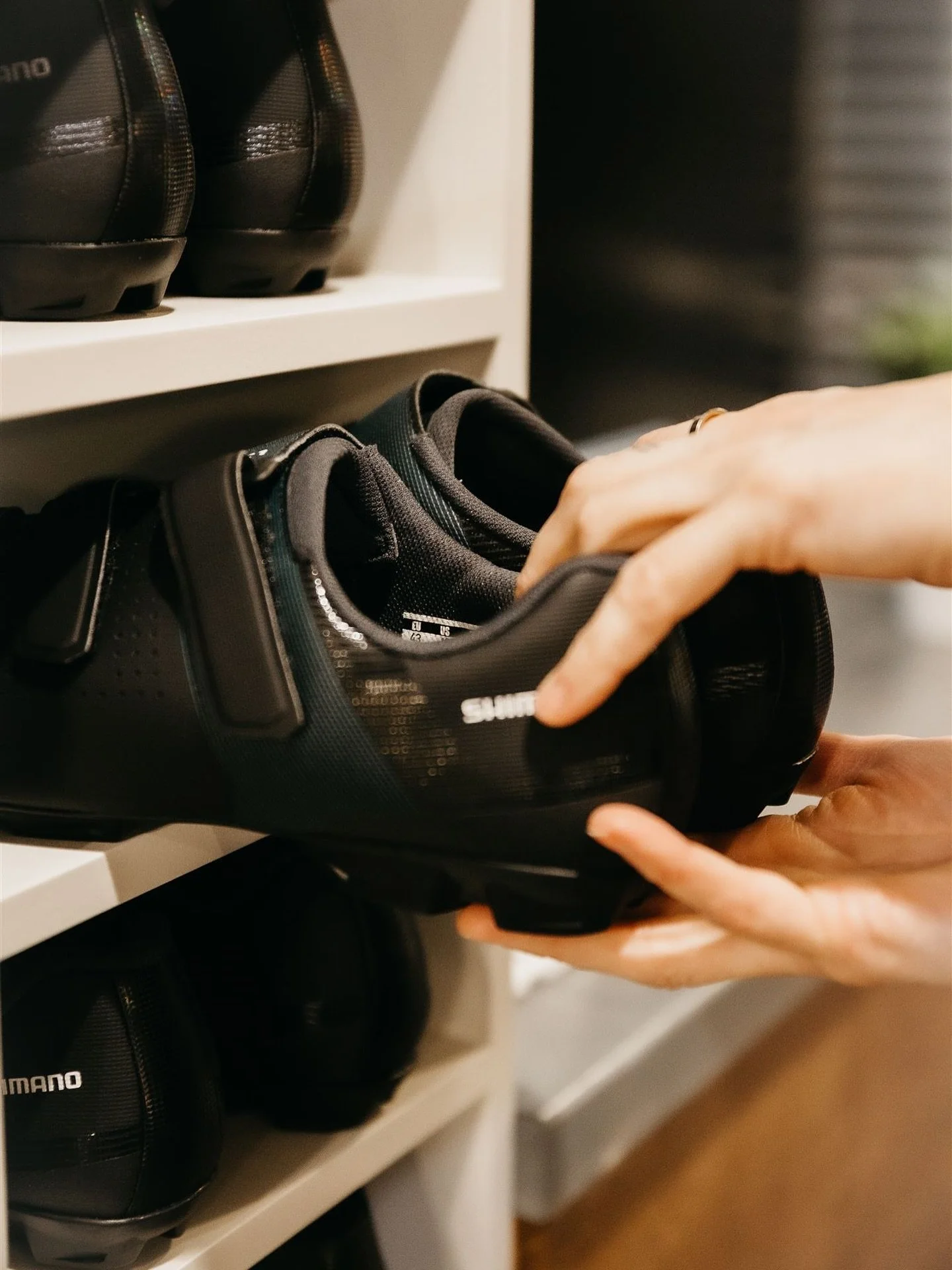 Q: Do I need my own shoes? 
A: Nope! We’ve got you covered no matter the size of your feet. If you have your own spin shoes, you’re welcome to bring them—as long as they use SPD clips, you’re good to ride!