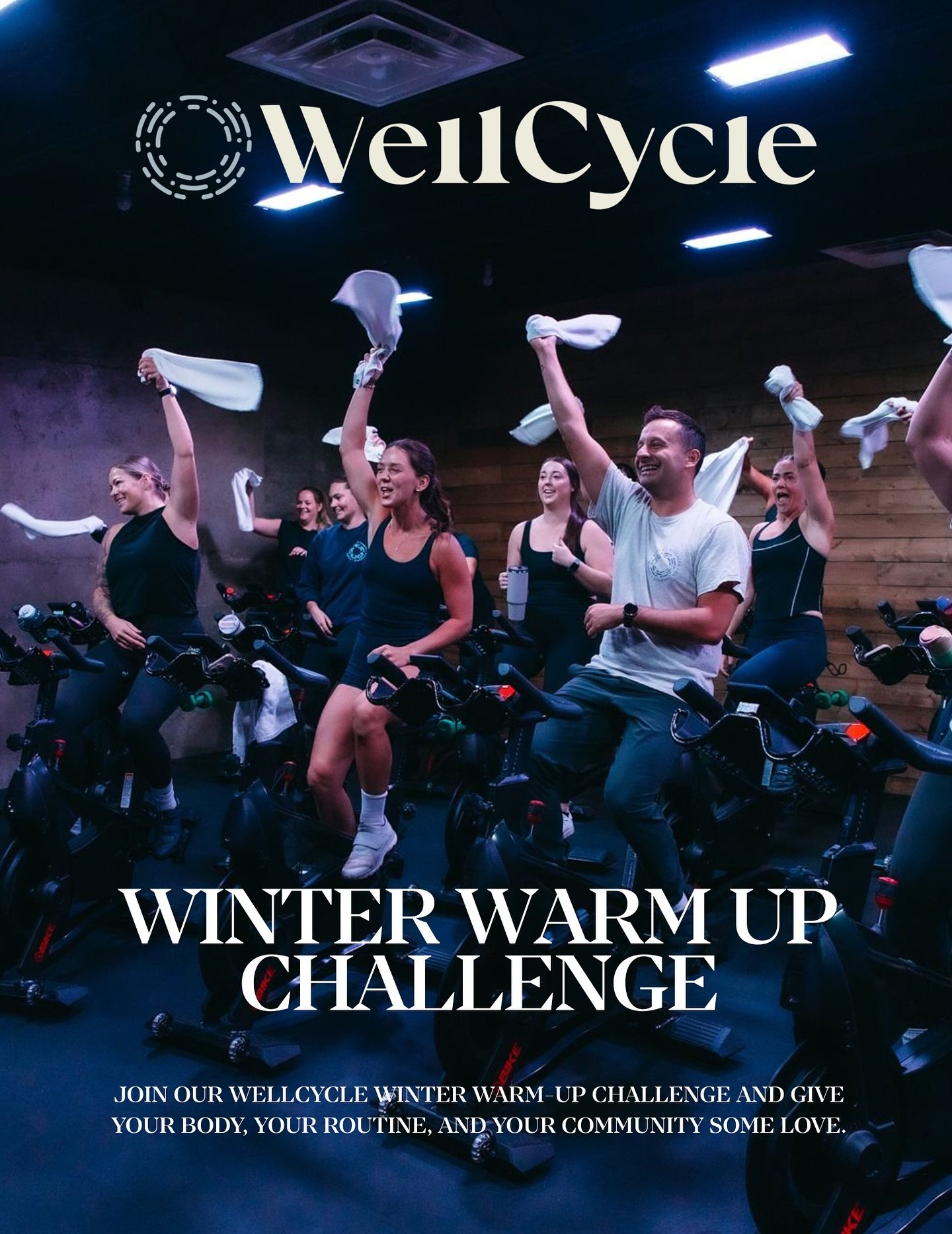 ❄️ WINTER WARM-UP at WellCycle ❄️
Because February is better when we move together. 🔥

✨ How it works:
&bull; $20 buy-in
&bull; Every participant gets a NEW WellCycle water bottle
&bull; $10 from every registration is donated to Ronald McDonald Hous