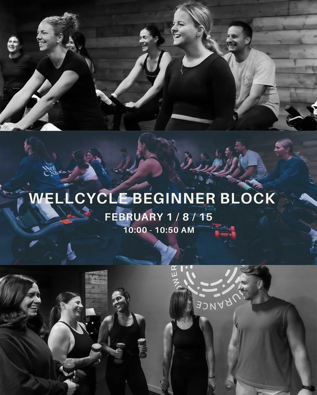 WELLCYCLE BEGINNER BLOCK
Curious about spin but not sure where to start? Our 3-class Beginner Block is designed just for you! Over three classes we&rsquo;ll break it down step by step in a safe, welcoming, and totally judgment-free environment. 🚲

T