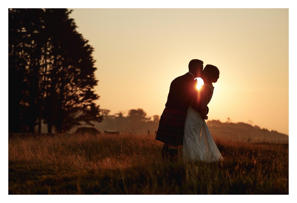Sunset kiss on The Old Course, St Andrews.