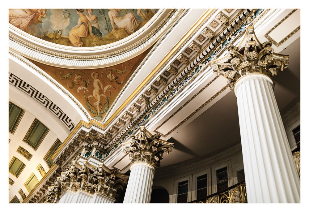 Detail of the Signet Library interior.