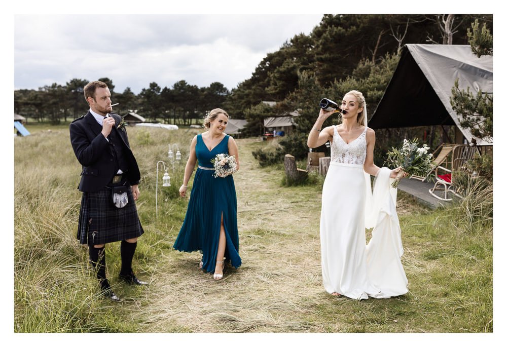 Drinks reception at Harvest Moon, East Lothian.