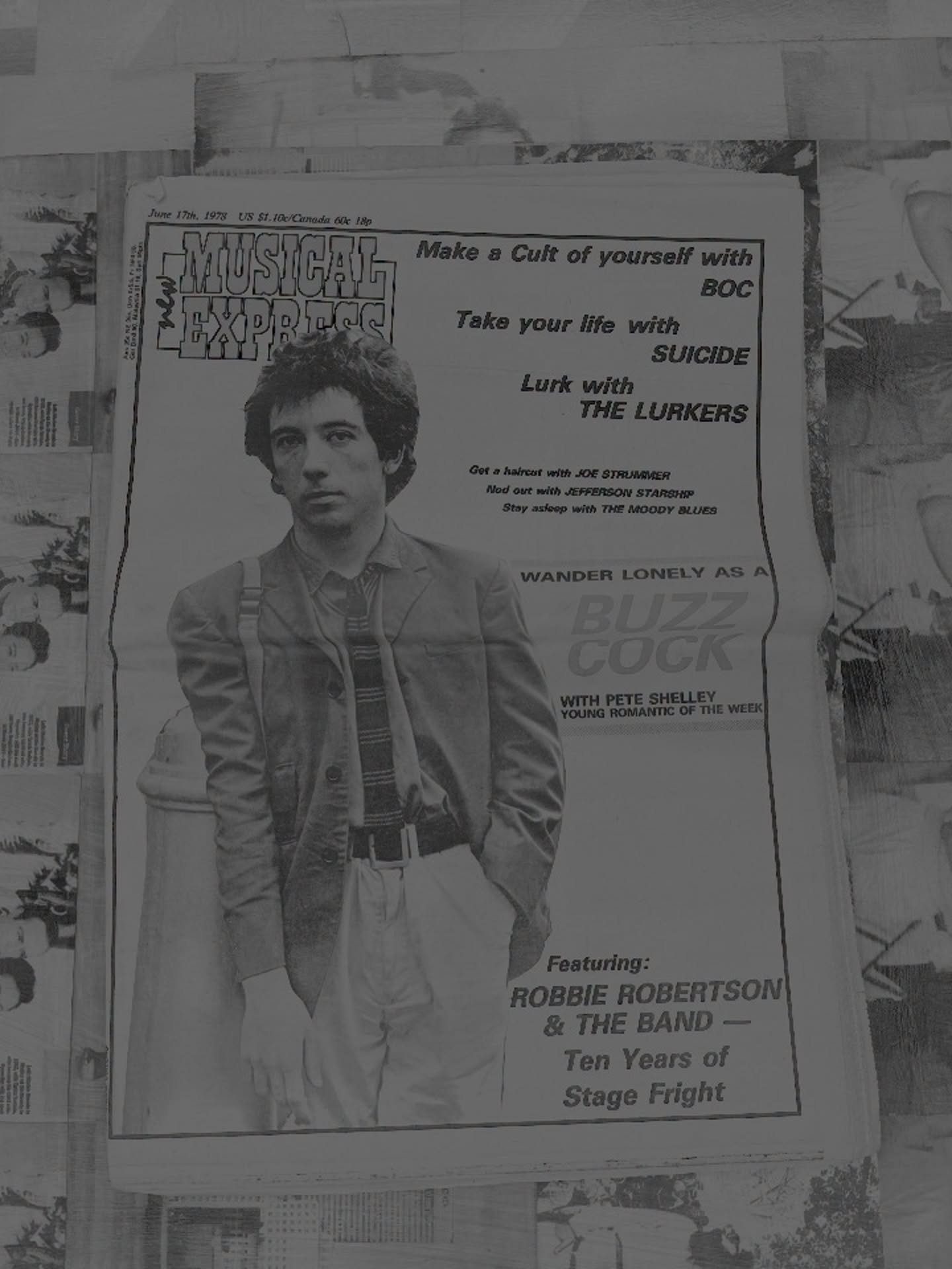 #Buzzcocks Pete Shelley cover June 1978 NME #rocknrollpubliclibrary