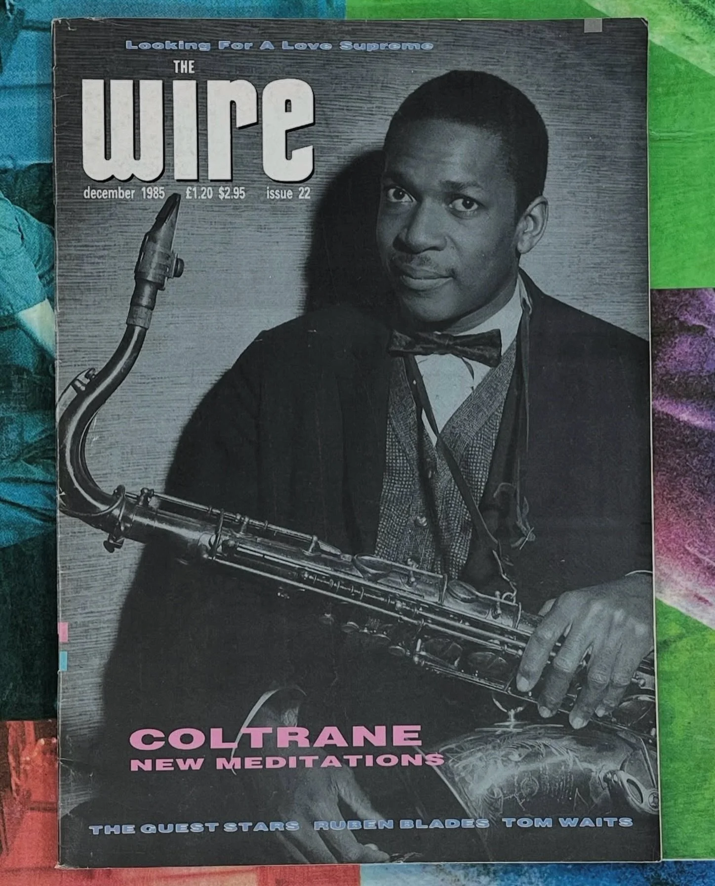 The Wire issue 22 Dec 1985 / John Coltrane / jazz at the #rocknrollpubliclibrary / @johncoltrane @thewiremagazine /